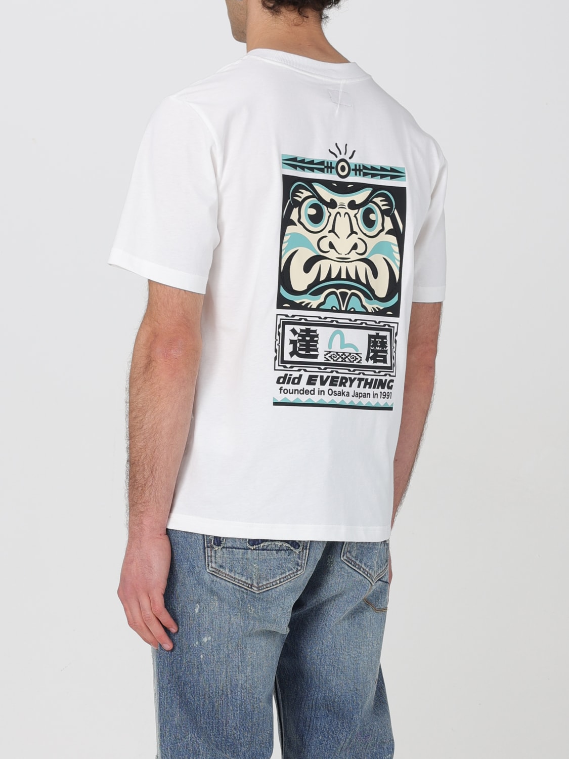 Tシャツ・カットソー EVISU Men T-shirt White 2ESHTM5TS1106 WHT EVISU: T-shirt men - White | Evisu t-shirt 2ESHTM5TS1106