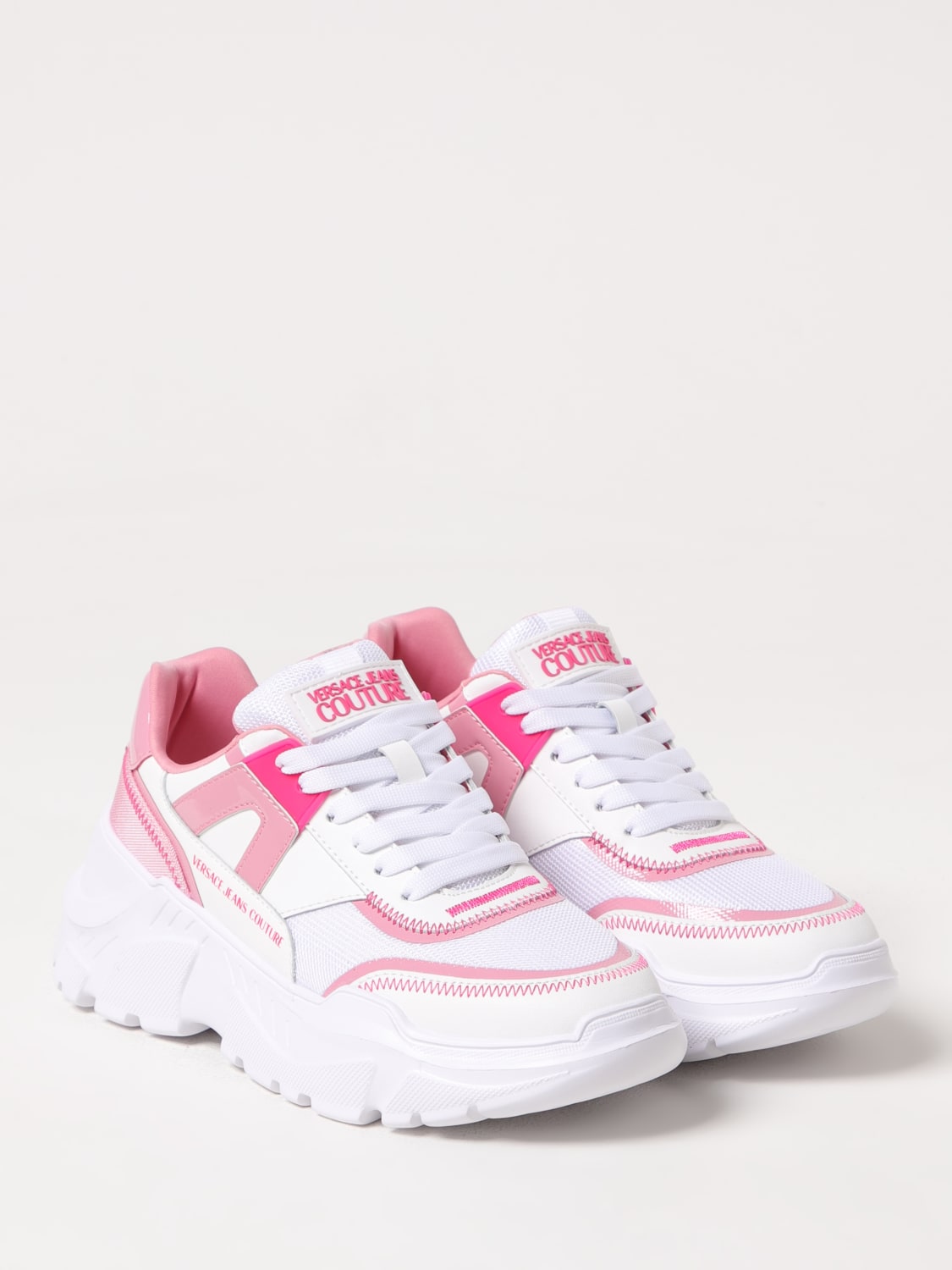 スニーカー VERSACE JEANS COUTURE Woman Sneakers White 78VA3SC4ZPB05 MD7 VERSACE JEANS COUTURE: Sneakers woman - White | Versace