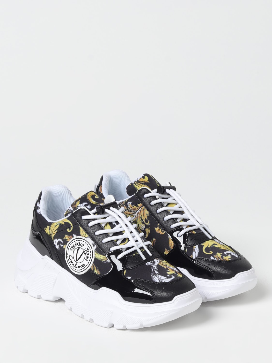 VERSACE JEANS COUTURE ZAPATILLAS: Zapatillas mujer Versace Jeans Couture, Negro - Img 2