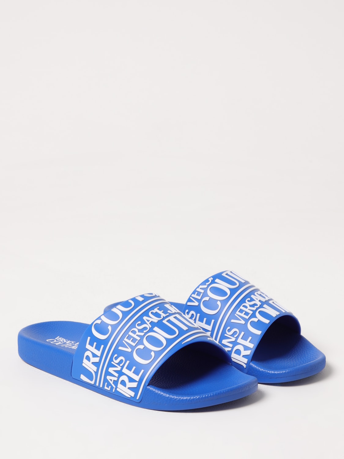 サンダル VERSACE JEANS COUTURE Men Sandals Blue 78YA3SQ171352 288 VERSACE JEANS COUTURE: Sandals men - Blue | Versace Jeans
