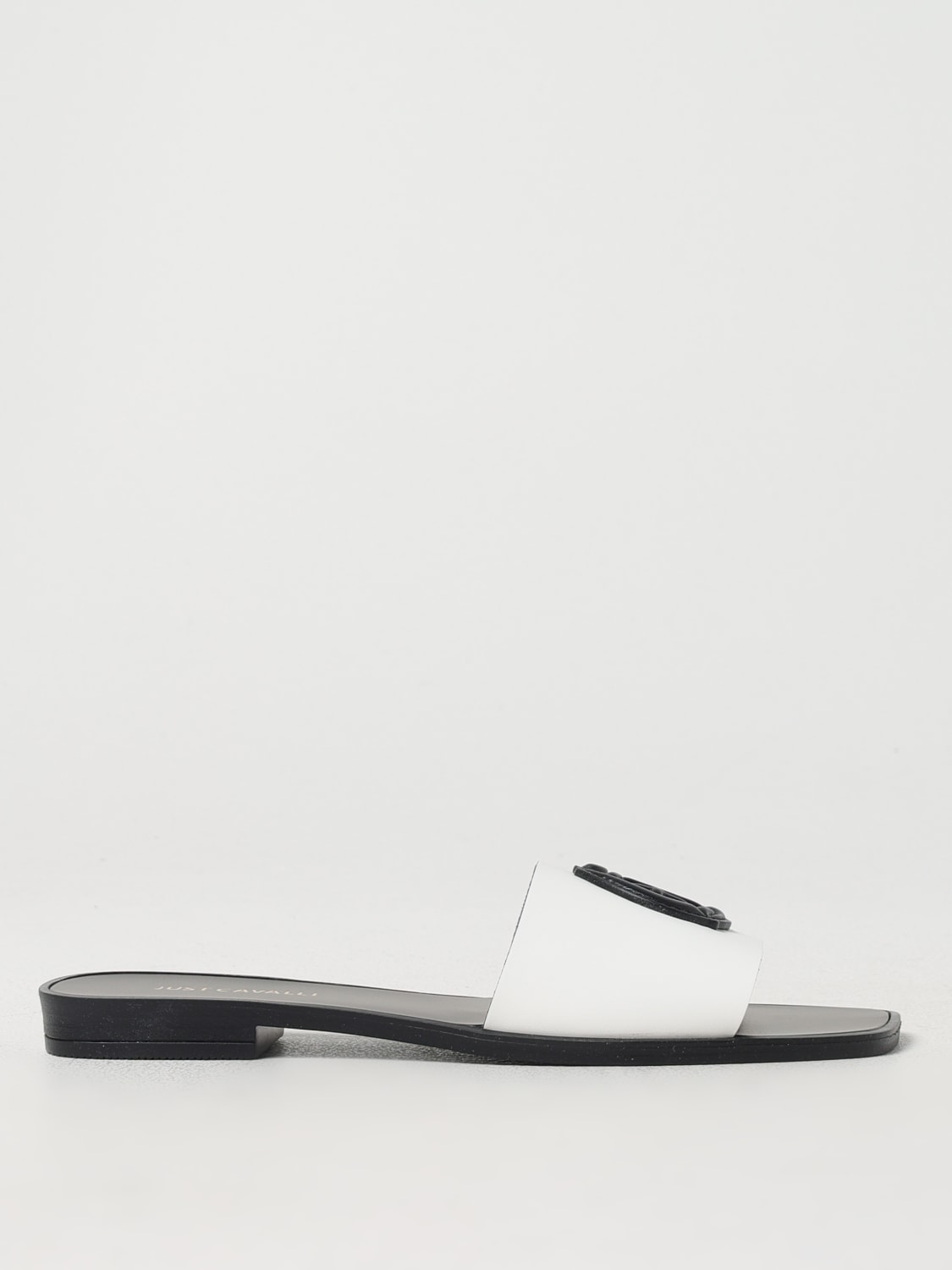 JUST CAVALLI SANDALES PLATES: Chaussures femme Just Cavalli, Blanc - Img 1