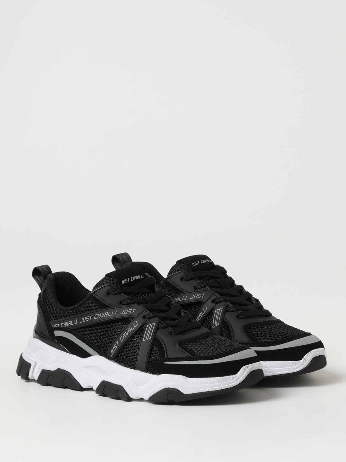 スニーカー JUST CAVALLI Woman Sneakers Black 78QA3SM8ZPA90 899 JUST CAVALLI: Sneakers woman - Black | Just Cavalli sneakers