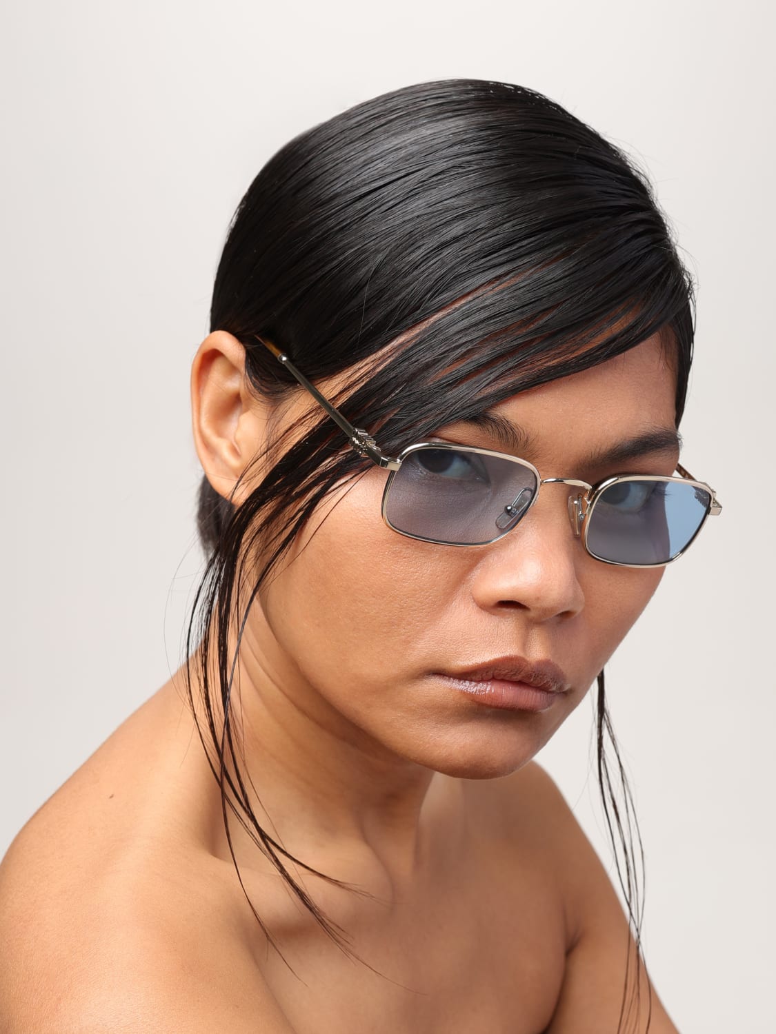MIU MIU: women's sunglasses - Gold | Miu Miu sunglasses A53S