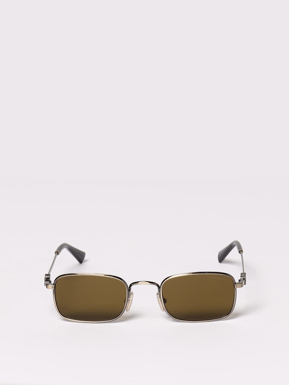 サングラス MIU MIU Woman Sunglasses Yellow Gold A53S 26C09Z MU A53S Miu Miu Sunglasses 26C09Z Old Gold - eye-oo.com