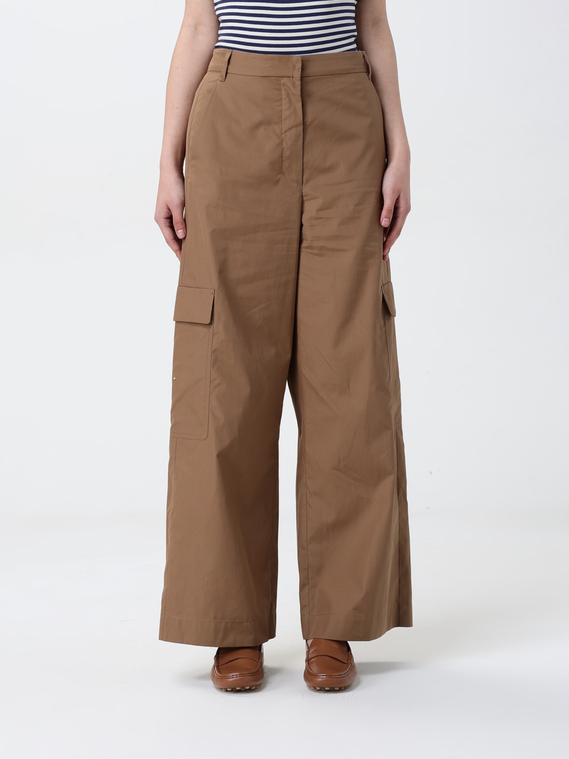 パンツ 'S Max Mara Woman Pants Camel 2519131143600 003 S MAX MARA：パンツ レディース - キャメル | GIGLIO.COM