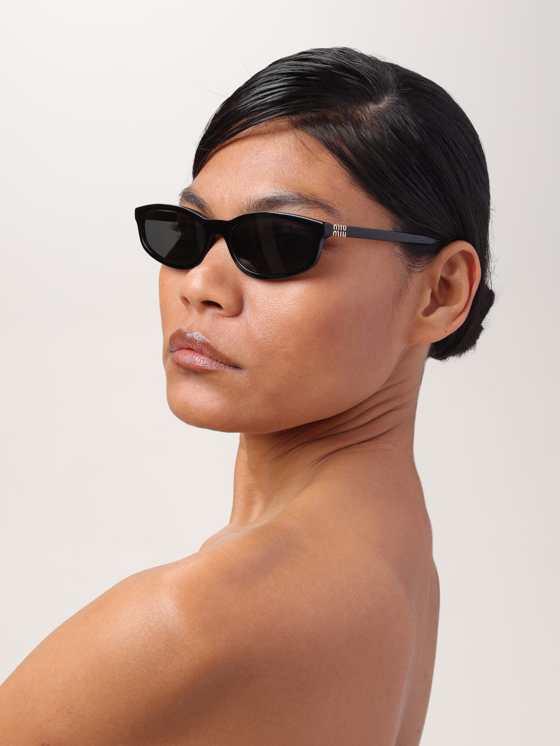 MIU MIU SUNGLASSES: Sunglasses woman Miu Miu, Black - Img 2