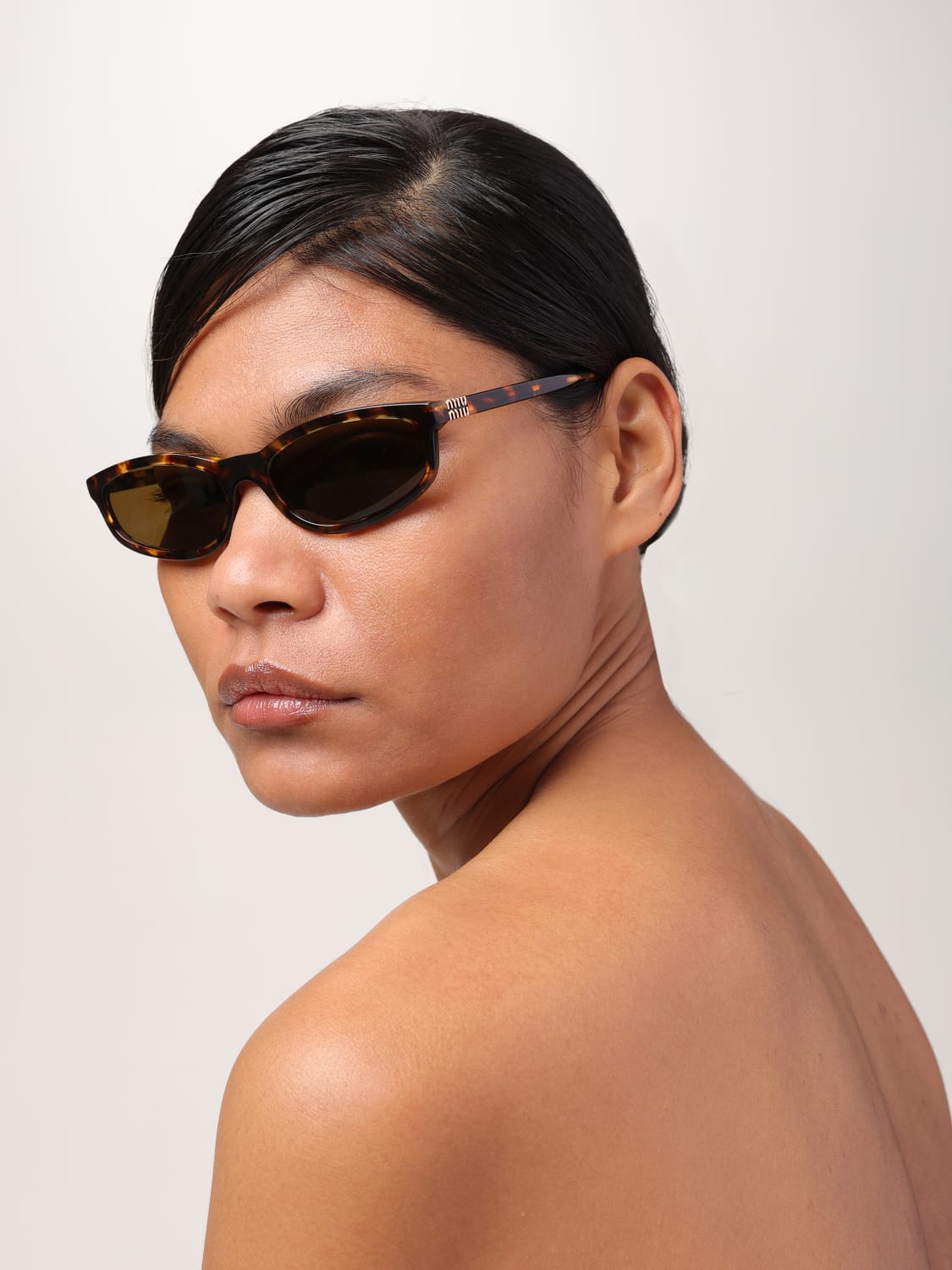 MIU MIU SUNGLASSES: Sunglasses woman Miu Miu, Brown - Img 2