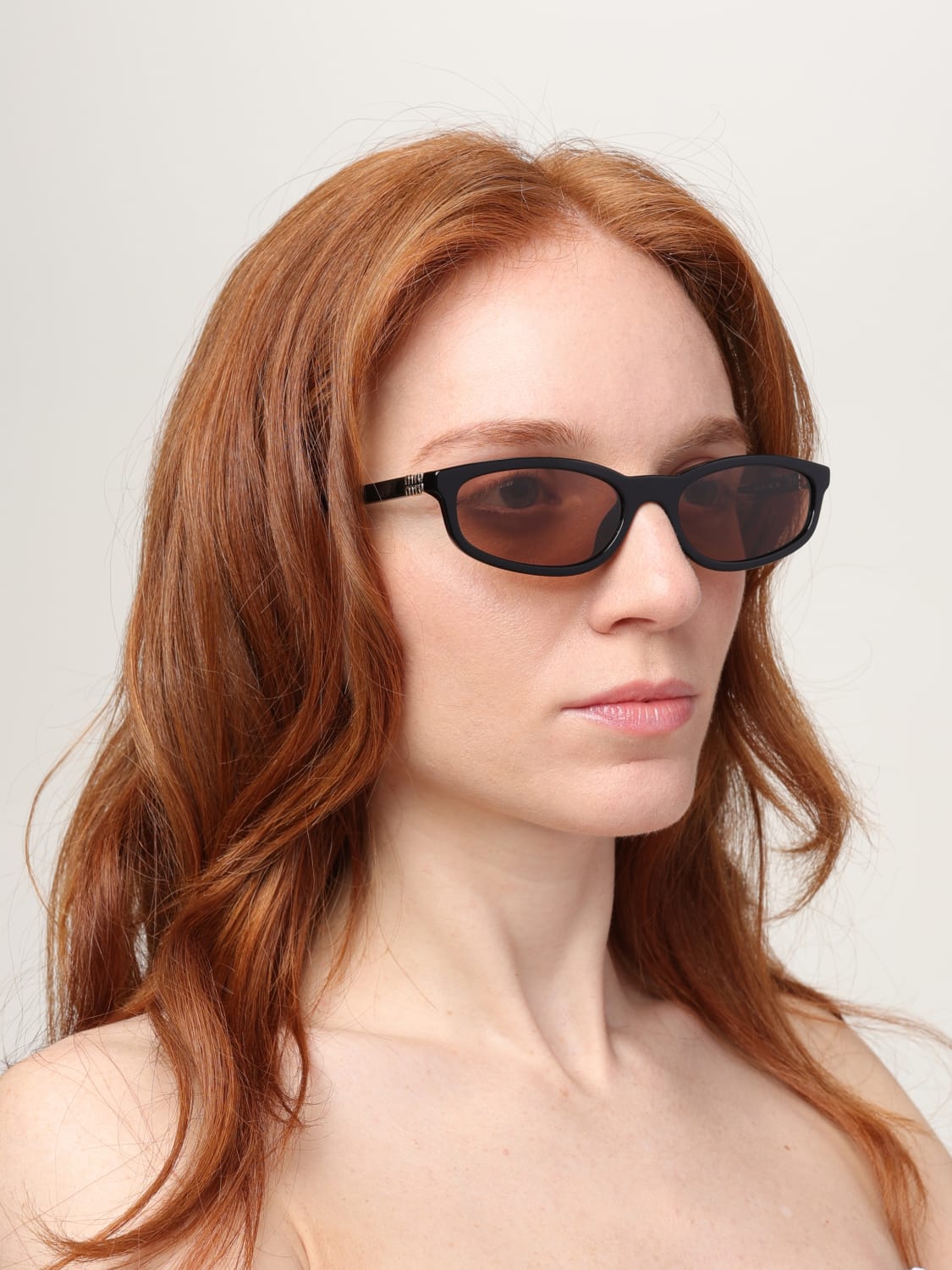 MIU MIU SUNGLASSES: Sunglasses woman Miu Miu, Black 1 - Img 2
