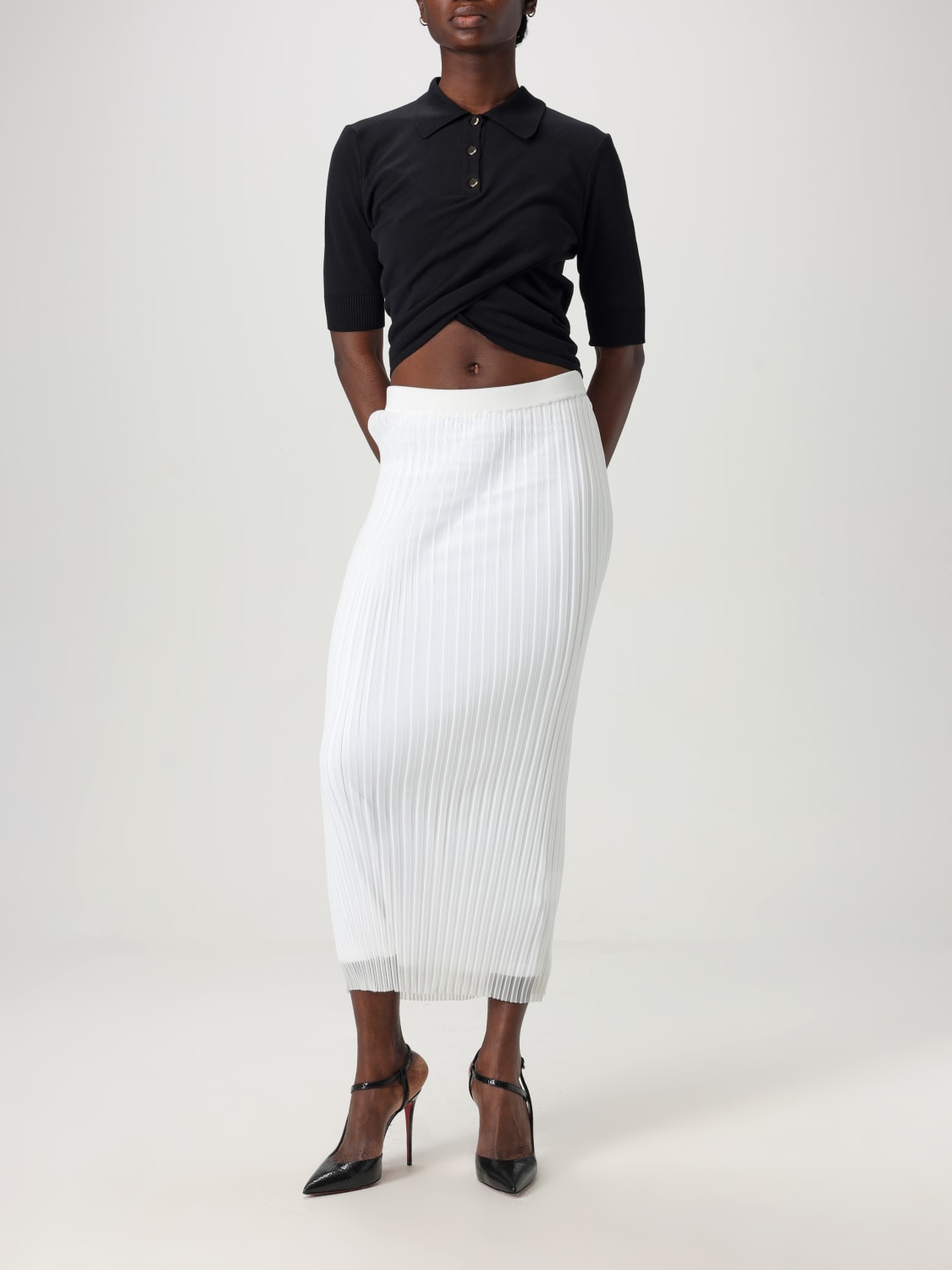 SPORTMAX: women's polo shirt - Black | Sportmax polo shirt