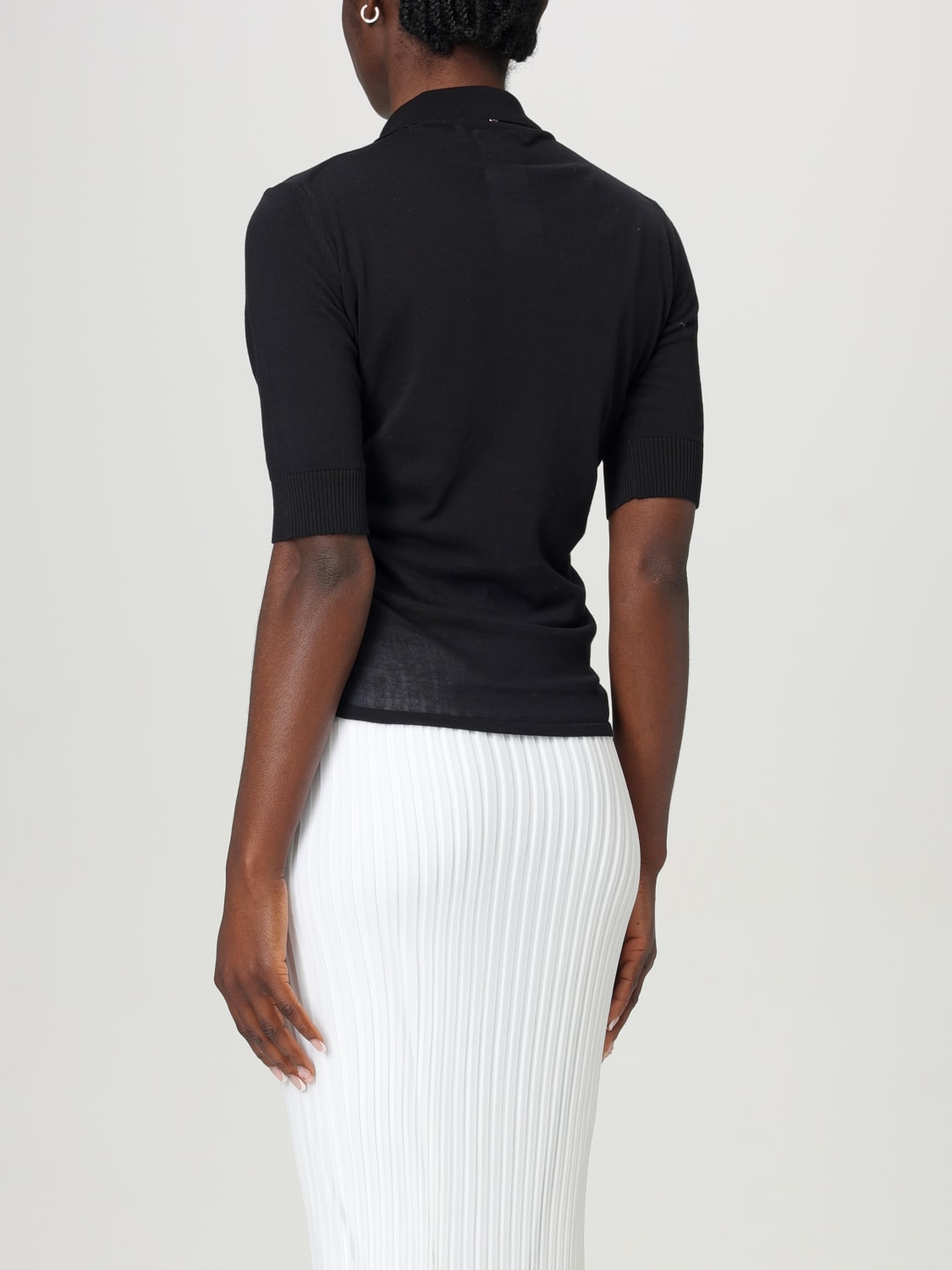 SPORTMAX: women's polo shirt - Black | Sportmax polo shirt