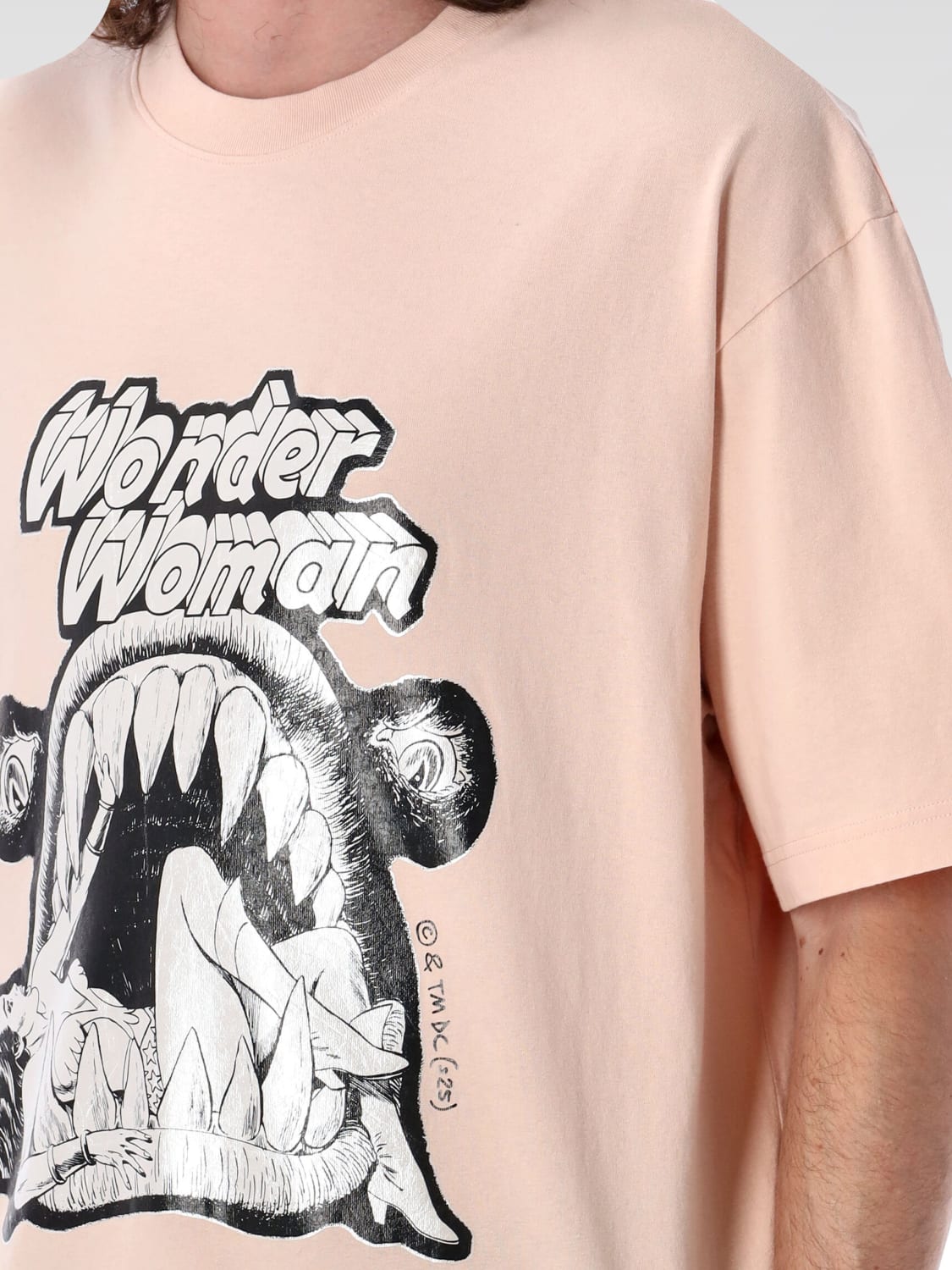 Tシャツ・カットソー ACNE STUDIOS Men T-shirt Pink BL0413 ACU Acne Studios - Logo t-shirt - Relaxed fit - Cotton candy pink