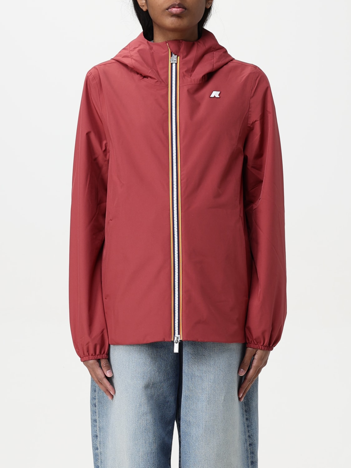 コート K-WAY Woman Coat Red K8138PW WNM K-WAY: women's jacket - Red | K-Way jacket K8138PW online at