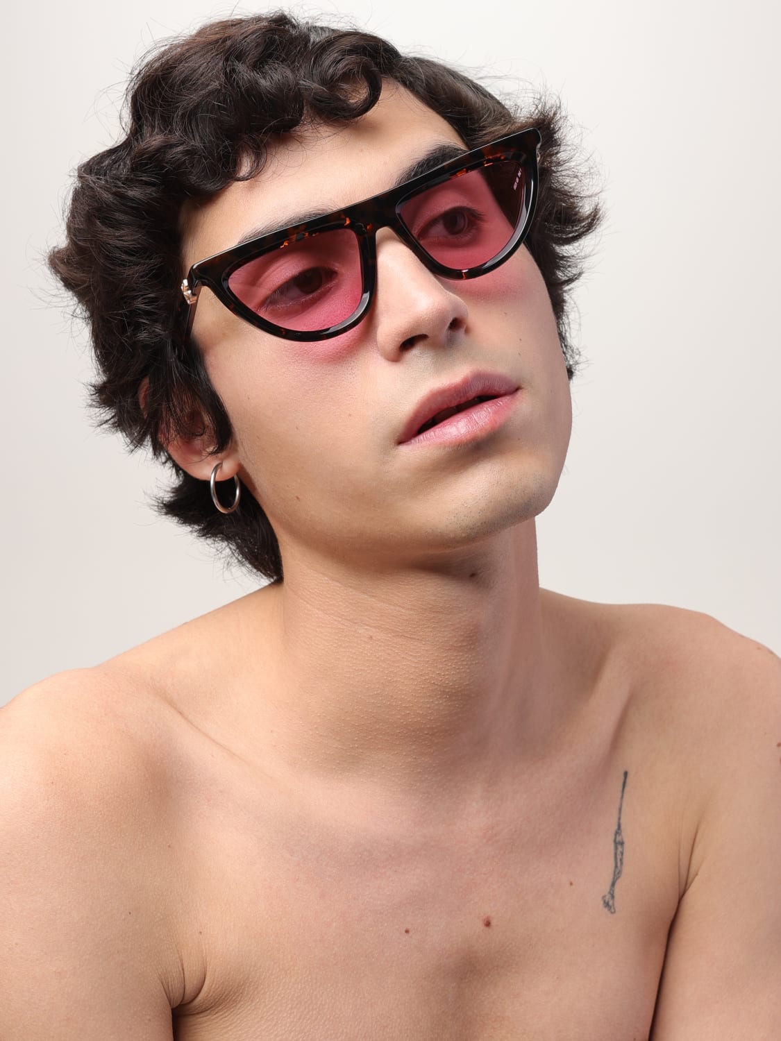 OFF-WHITE SUNGLASSES: Sunglasses men Off-white, Brown - Img 2