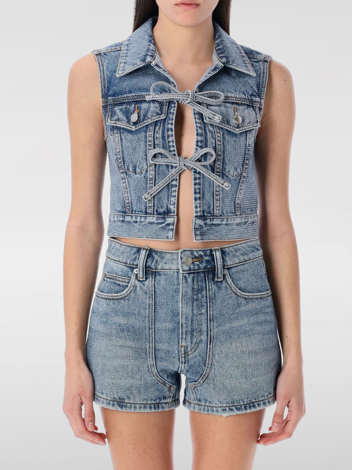 ALEXANDER WANG VESTE: Veste femme Alexander Wang, Denim - Img 1