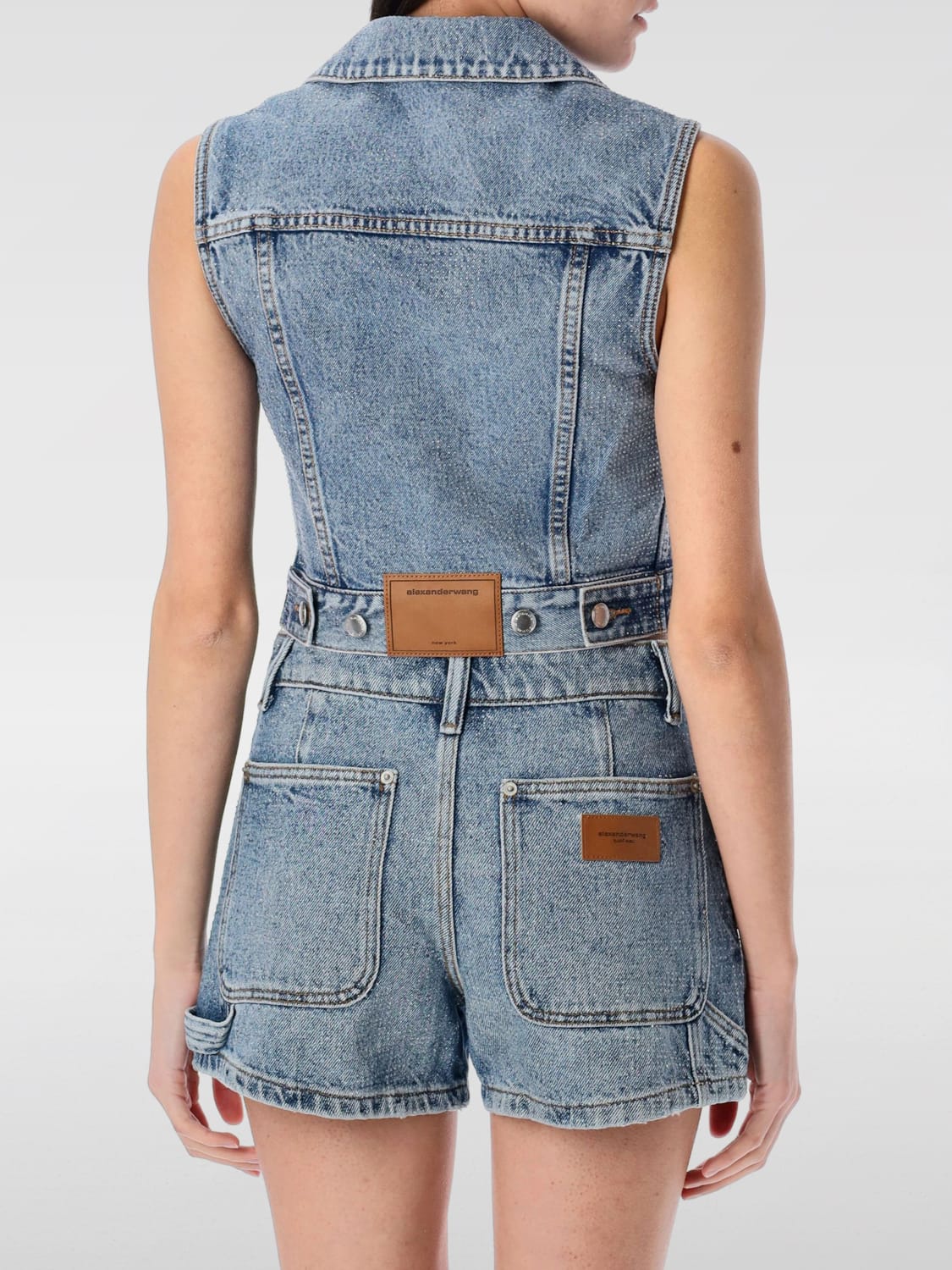 ジャケット ALEXANDER WANG Woman Jacket Denim 1WC1251603 486 ALEXANDER WANG: women's denim top - Denim | Alexander Wang