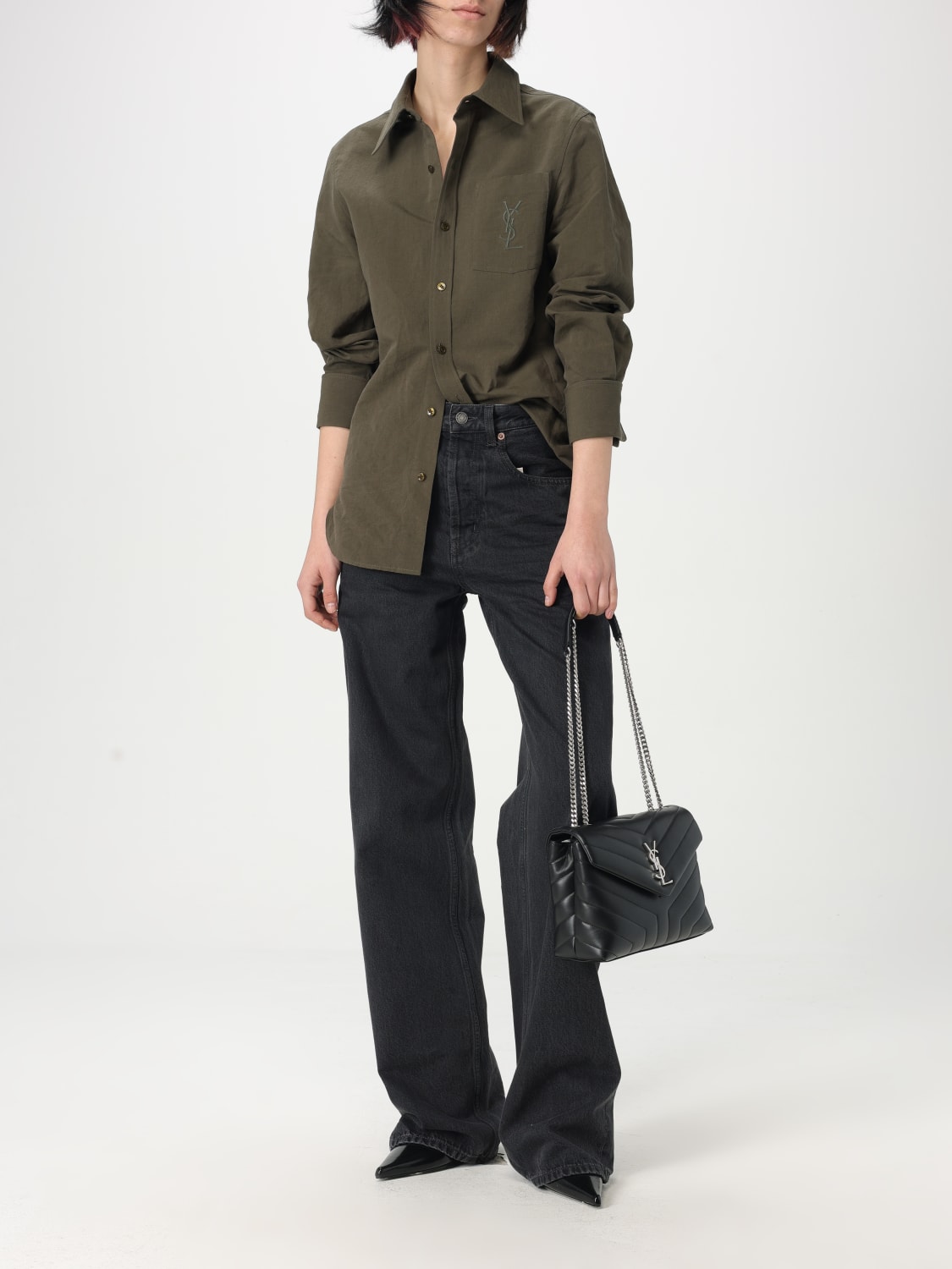 デニム・ジーパン Saint Laurent JEANS (807146Y07YB) SAINT LAURENT: Jeans woman - Black | Saint Laurent jeans