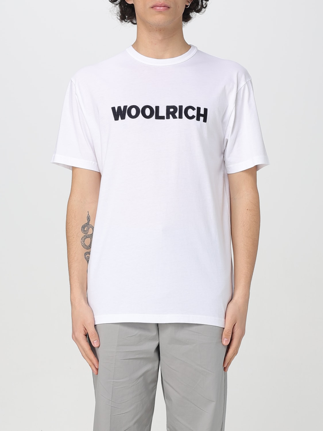 WOOLRICH T-SHIRT: T-shirt herren Woolrich, Weiß - Img 1