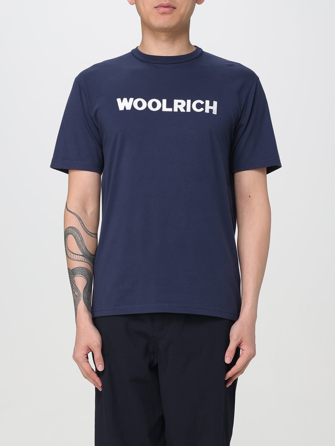 WOOLRICH T-SHIRT: T-shirt men Woolrich, Blue - Img 1