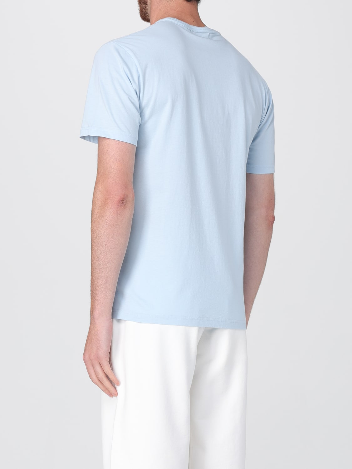 WOOLRICH T-SHIRT: T-shirt in cotone con logo Woolrich, Celeste - Img 2