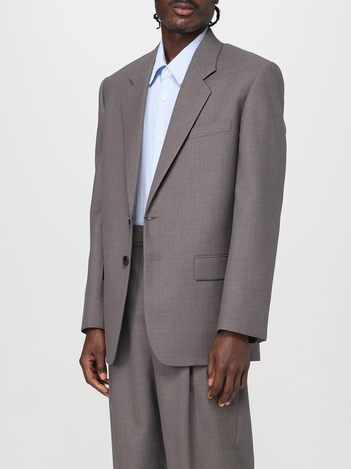 SAINT LAURENT КУРТКА: Куртка Мужское Saint Laurent, Грецкий Орех - Img 4