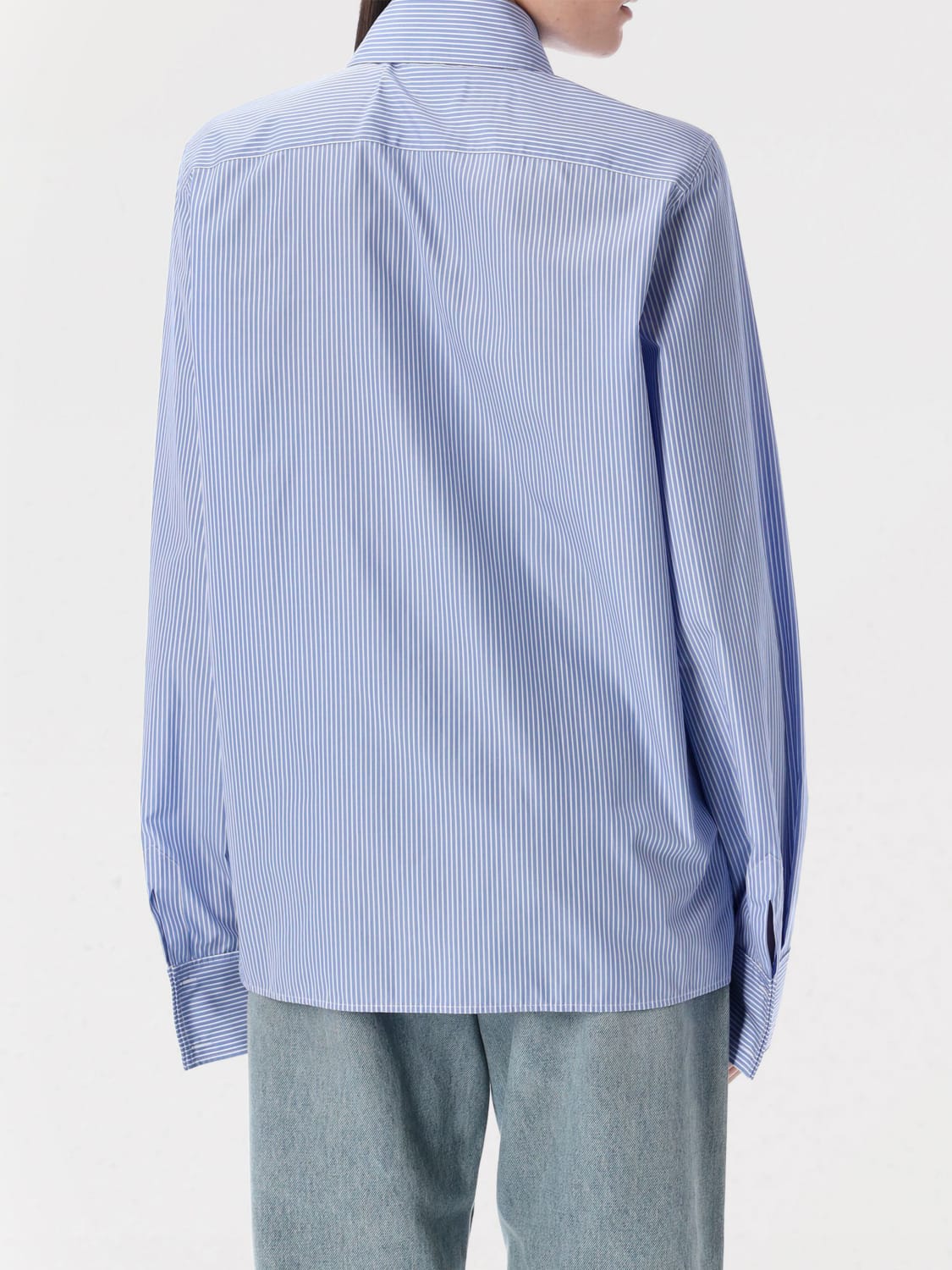 SAINT LAURENT CAMISA: Camisa mujer Saint Laurent, Azul Oscuro - Img 2