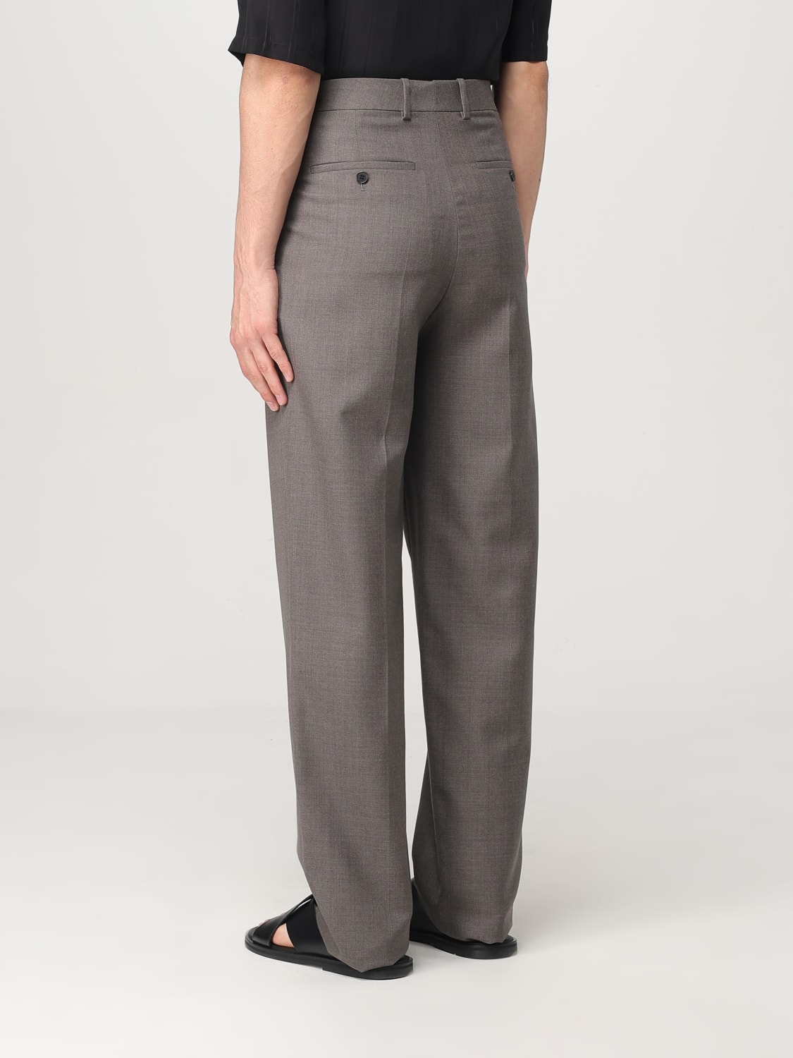 SAINT LAURENT PANTALONE: Pantalone sartoriale Saint Laurent in lana , Noce - Img 3