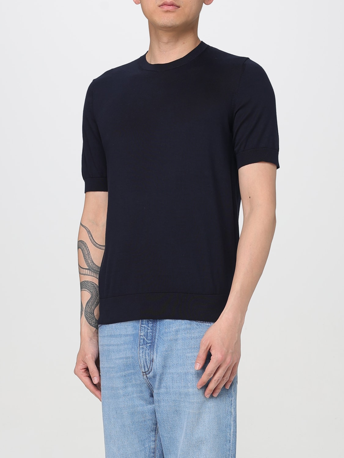 Tシャツ・カットソー ZEGNA Men T-shirt Navy RE8C90A7C10 B09 ZEGNA: T-shirt men - Navy | Zegna t-shirt RE8C90A7C10 online