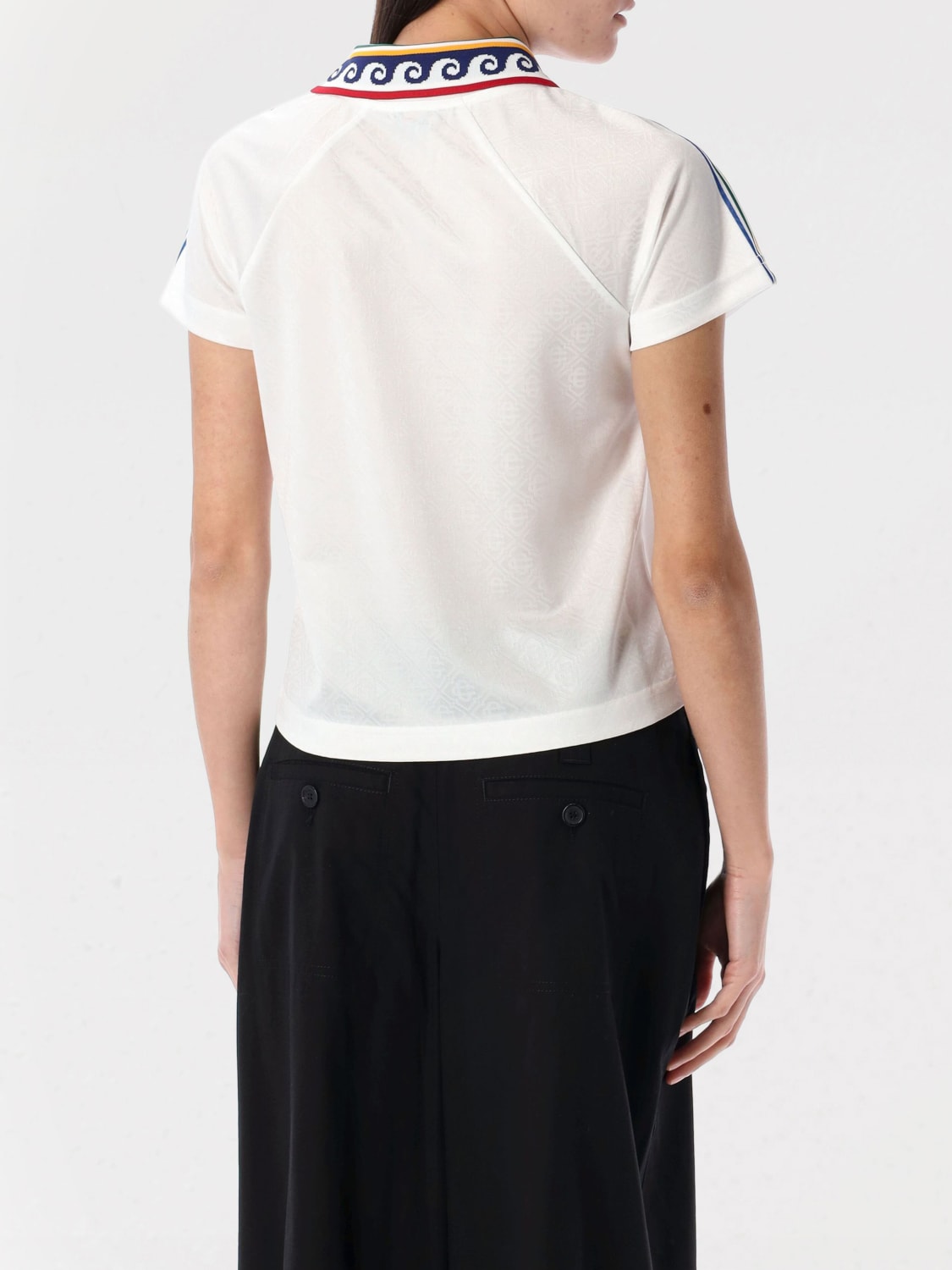Tシャツ・カットソー CASABLANCA Women Tops WPS25JTP302 01 White CASABLANCA: T-shirt woman - White | Casablanca t-shirt
