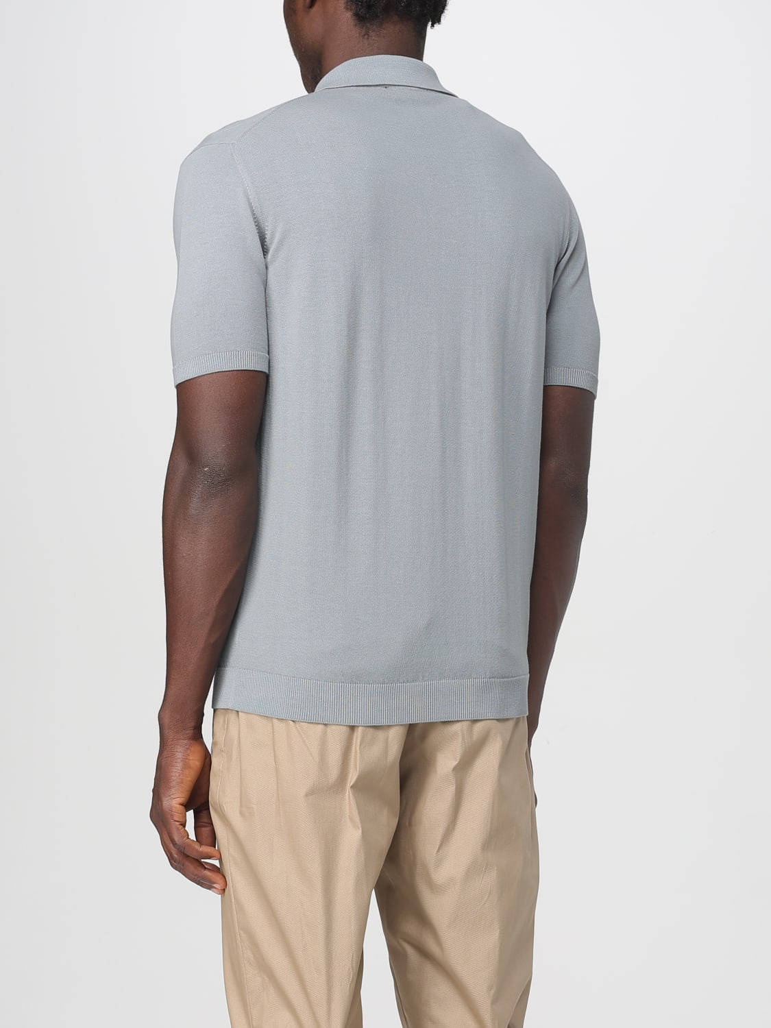 ROBERTO COLLINA POLO SHIRT: T-shirt men Roberto Collina, Grey - Img 2