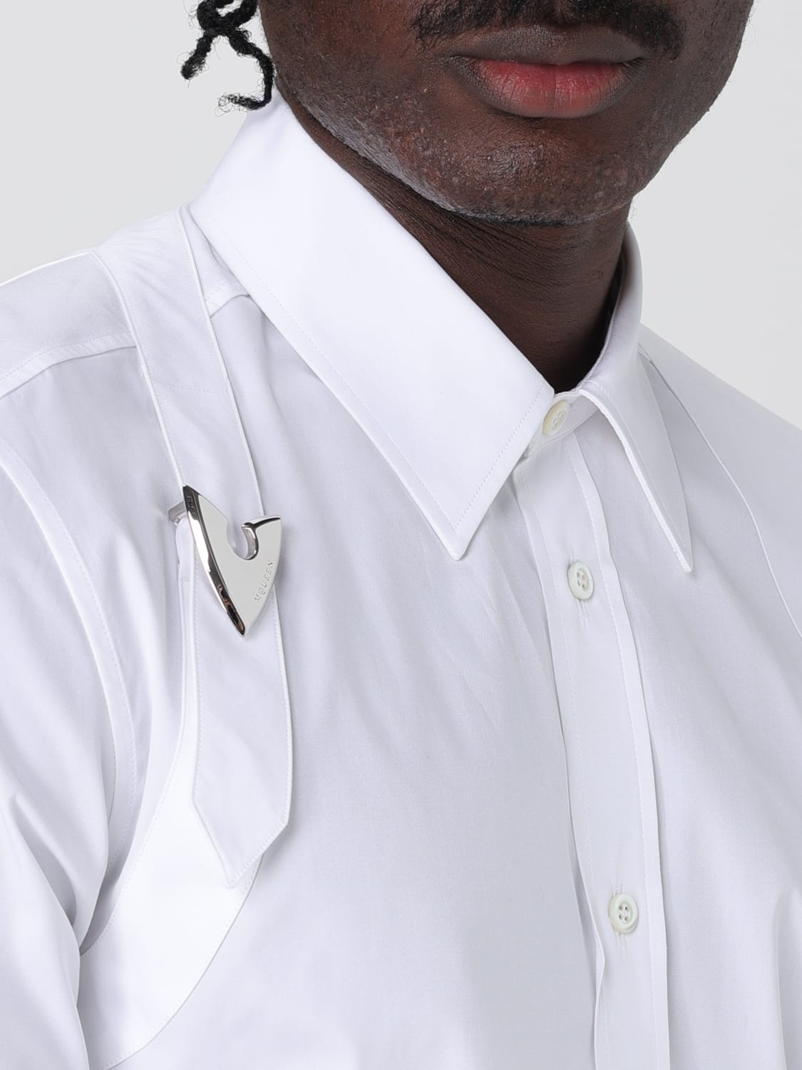 MCQUEEN SHIRT: Sweater men McQueen, White - Img 5