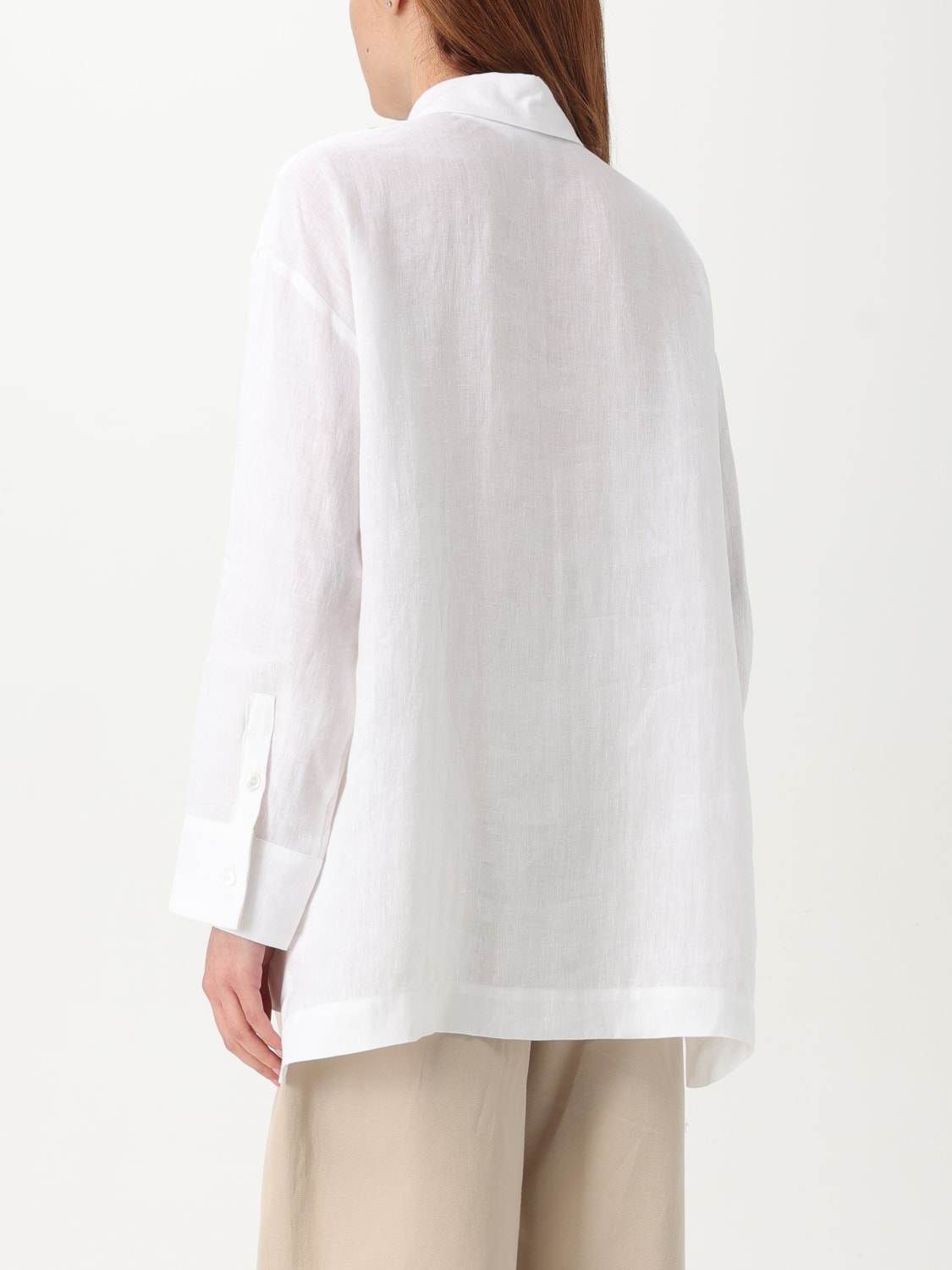 'S MAX MARA CAMICIA: Camicia 'S Max Mara in lino , Bianco - Img 3