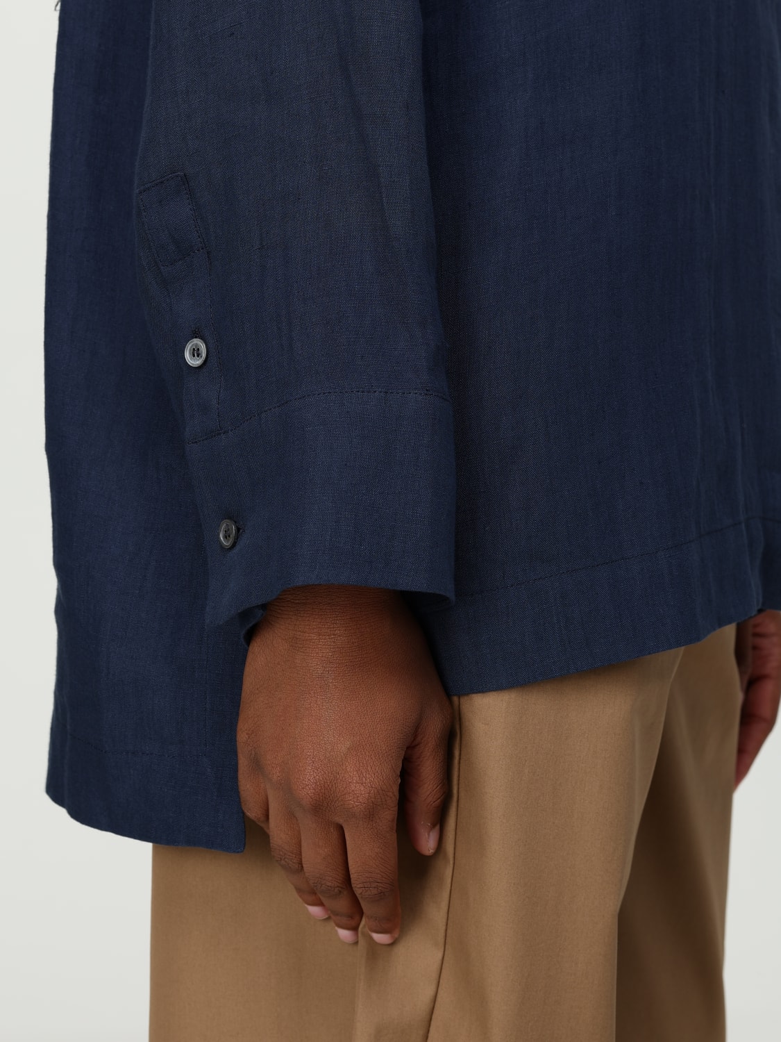 'S MAX MARA CAMICIA: Camicia 'S Max Mara in lino , Blue - Img 5