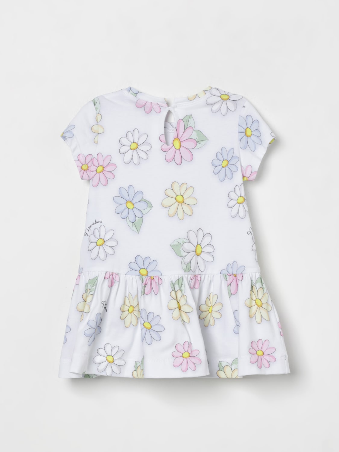 MONNALISA ROMPER: Monnalisa baby dress, White - Img 2