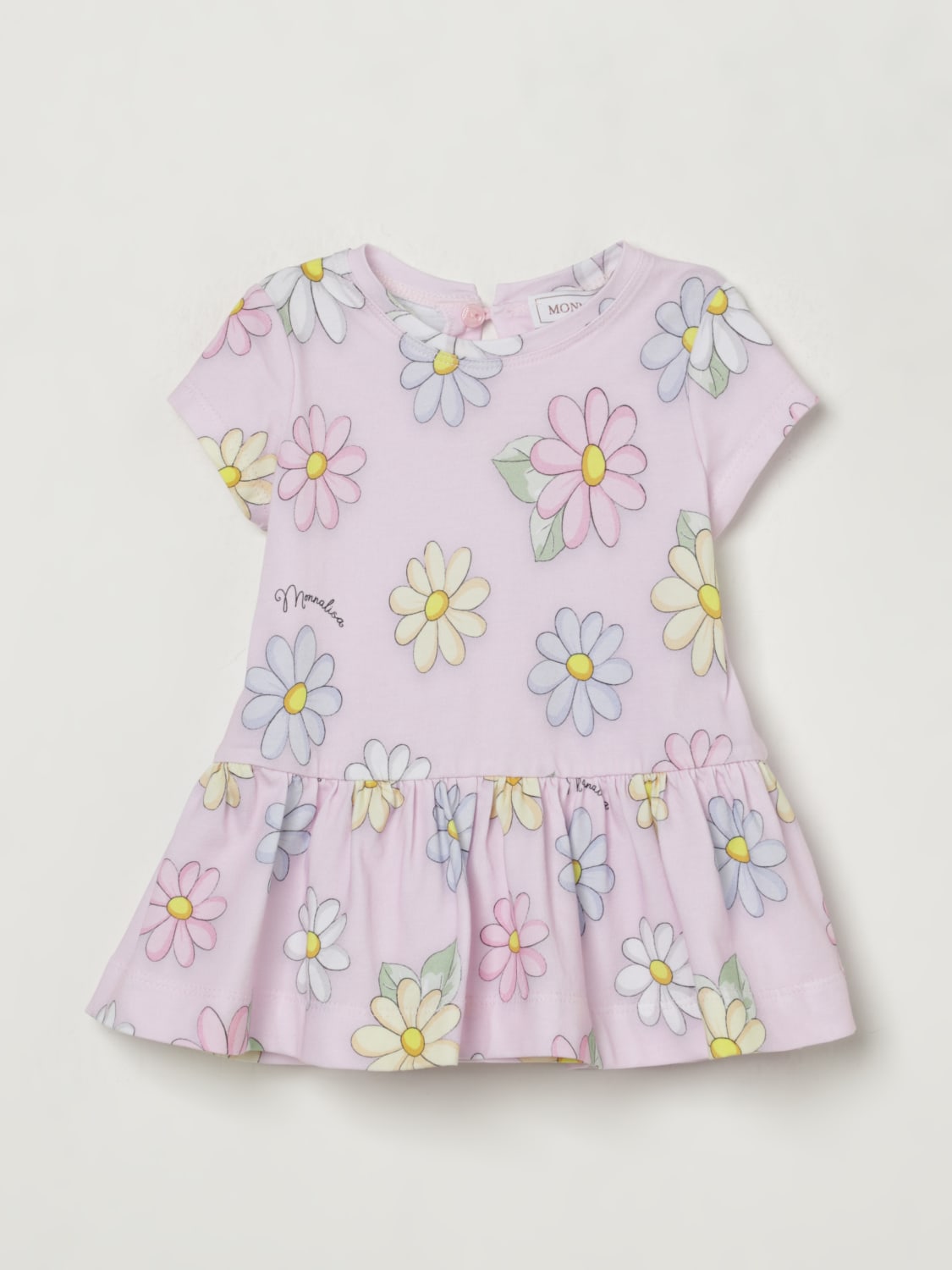 MONNALISA ROMPER: Monnalisa baby dress, Pink - Img 1