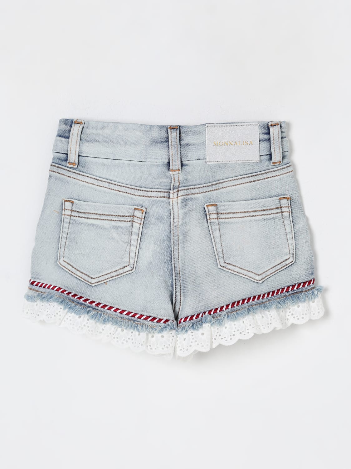 MONNALISA SHORTS: Shorts kinder Monnalisa, Denim - Img 2