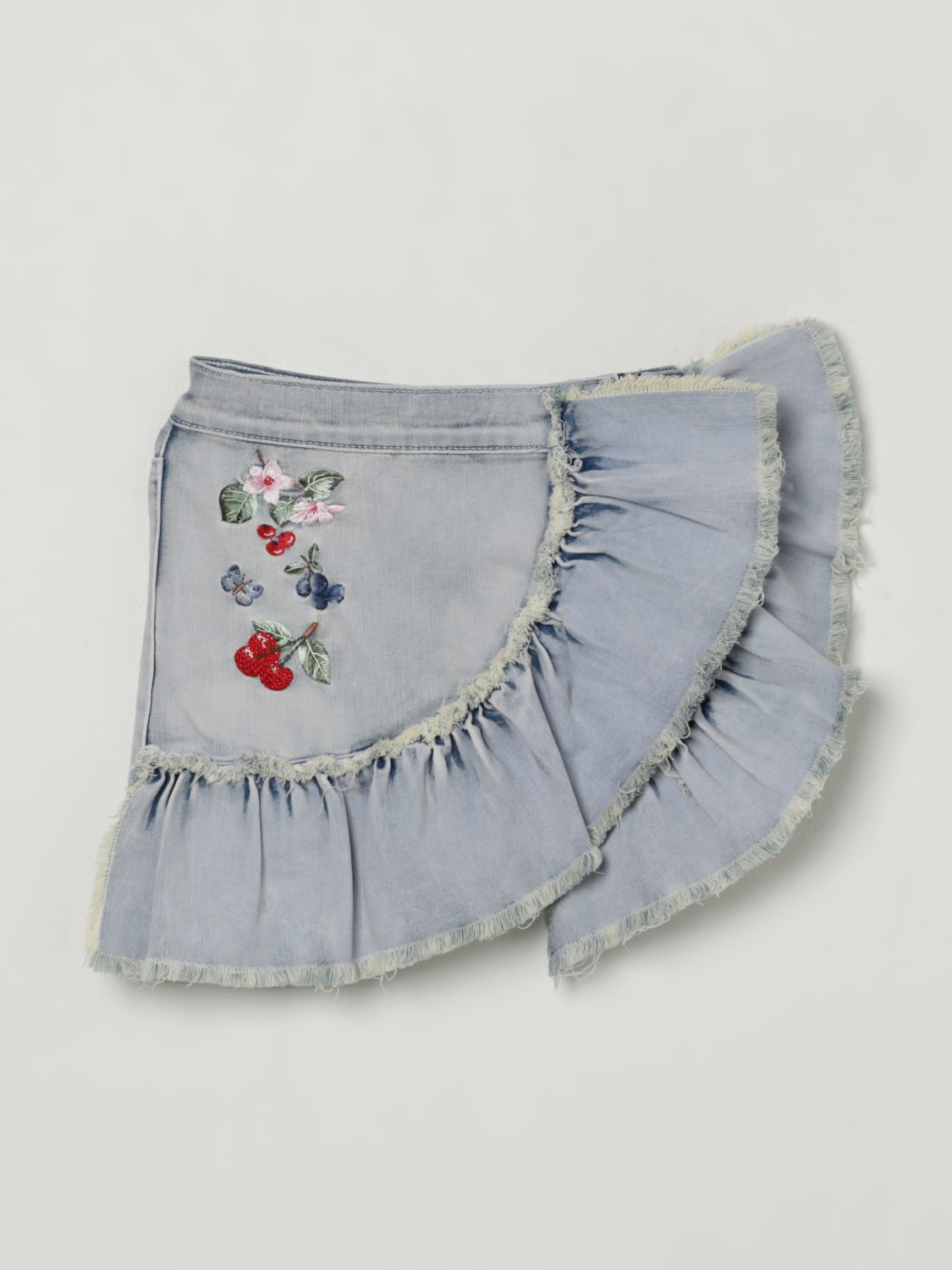 MONNALISA SKIRT: Skirt kids Monnalisa, Denim - Img 1