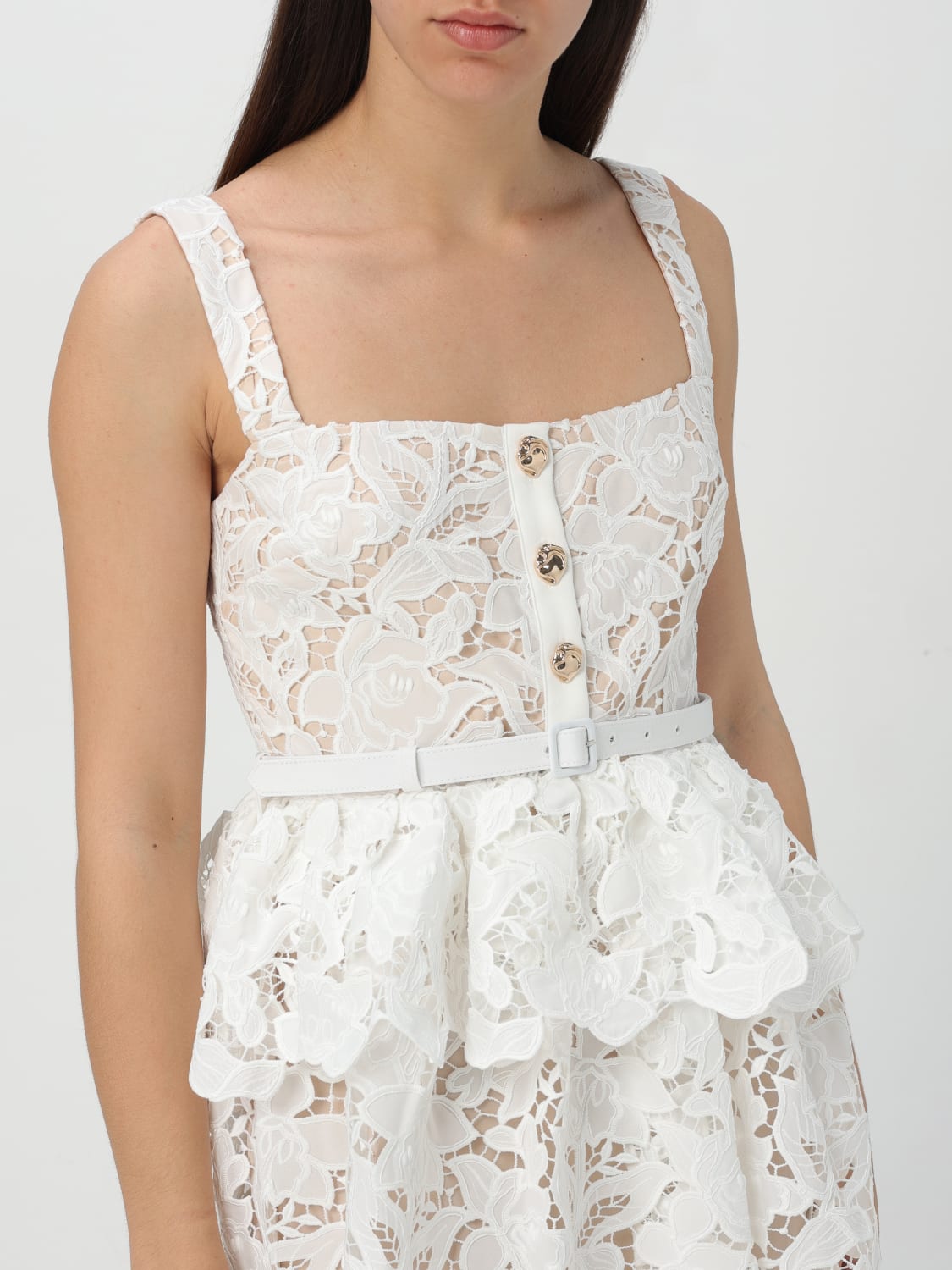 ワンピース SELF-PORTRAIT Woman Dress White SS25113SC WHITE SELF-PORTRAIT: Dress woman - White | Self-Portrait dress
