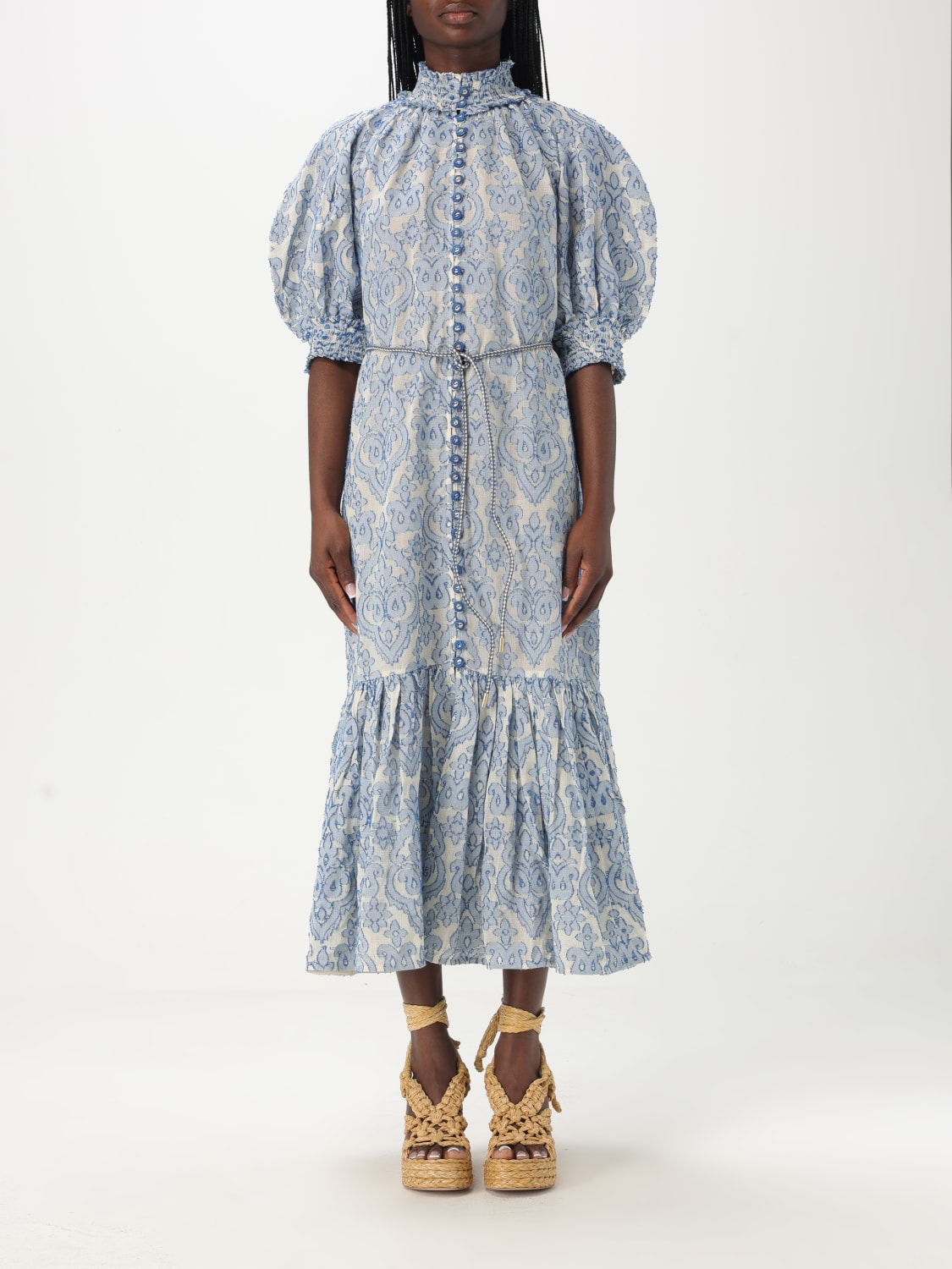 ワンピース ZIMMERMANN Woman Dress Blue 1744DRS251 BLU ZIMMERMANN: Dress woman - Blue | Zimmermann dress 1744DRS251