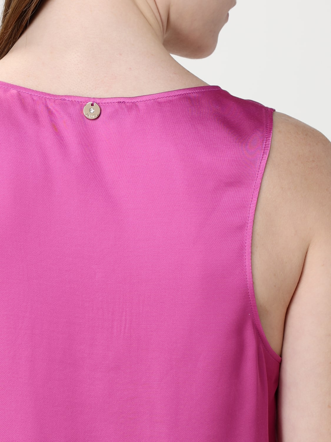 LIU JO TOP: Liu Jo viscose tank top, Fuchsia - Img 3