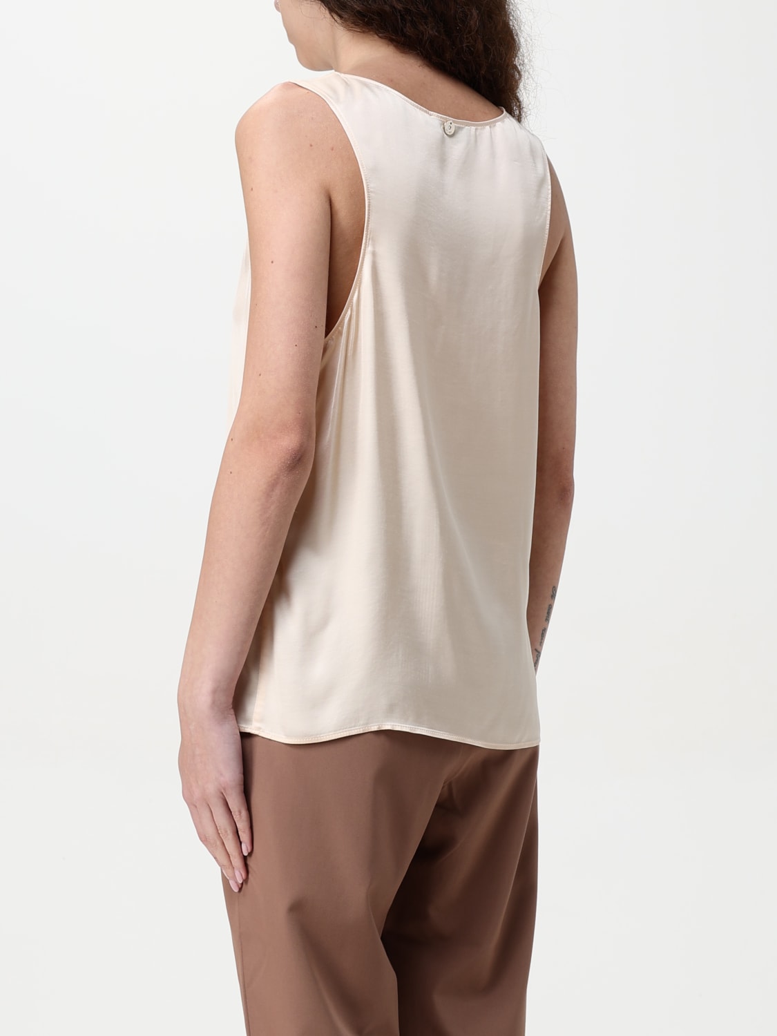 LIU JO TOP: Liu Jo viscose tank top, Champagne - Img 2