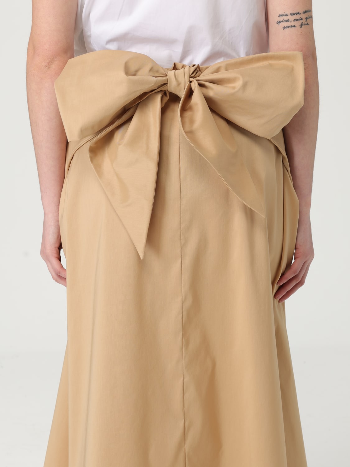 FABIANA FILIPPI GONNA: Gonna Fabiana Filippi in misto cotone , Sabbia - Img 4