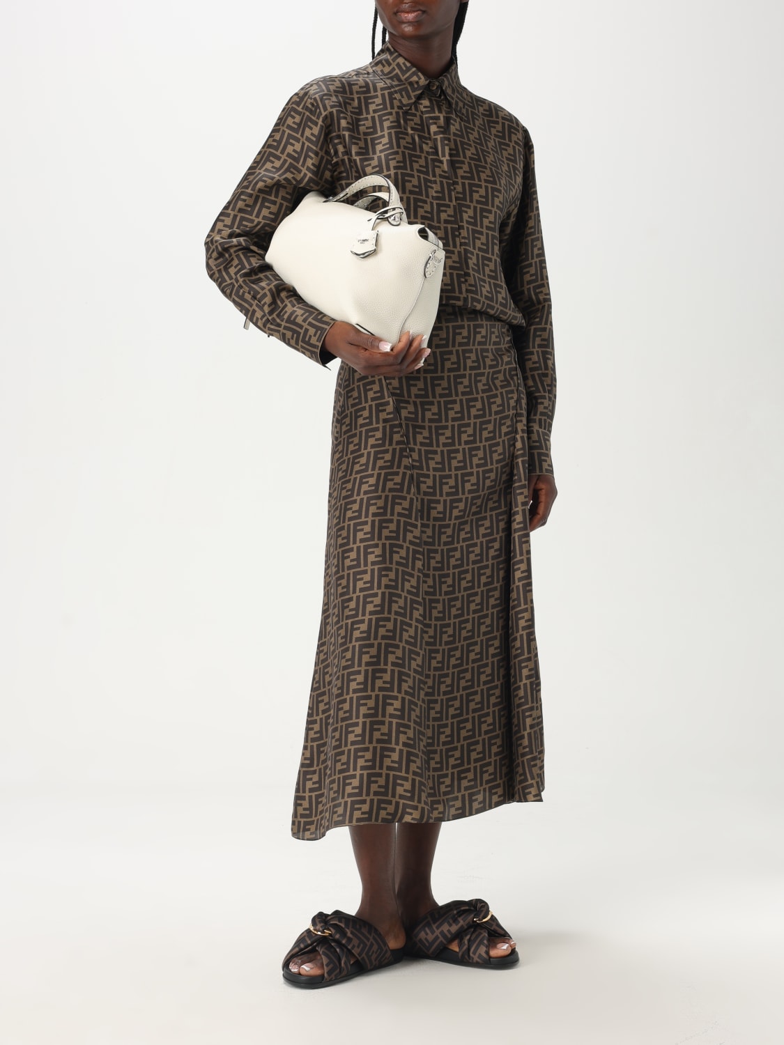 FENDI: Handbag woman - White | Fendi handbag 8BL156ASU2