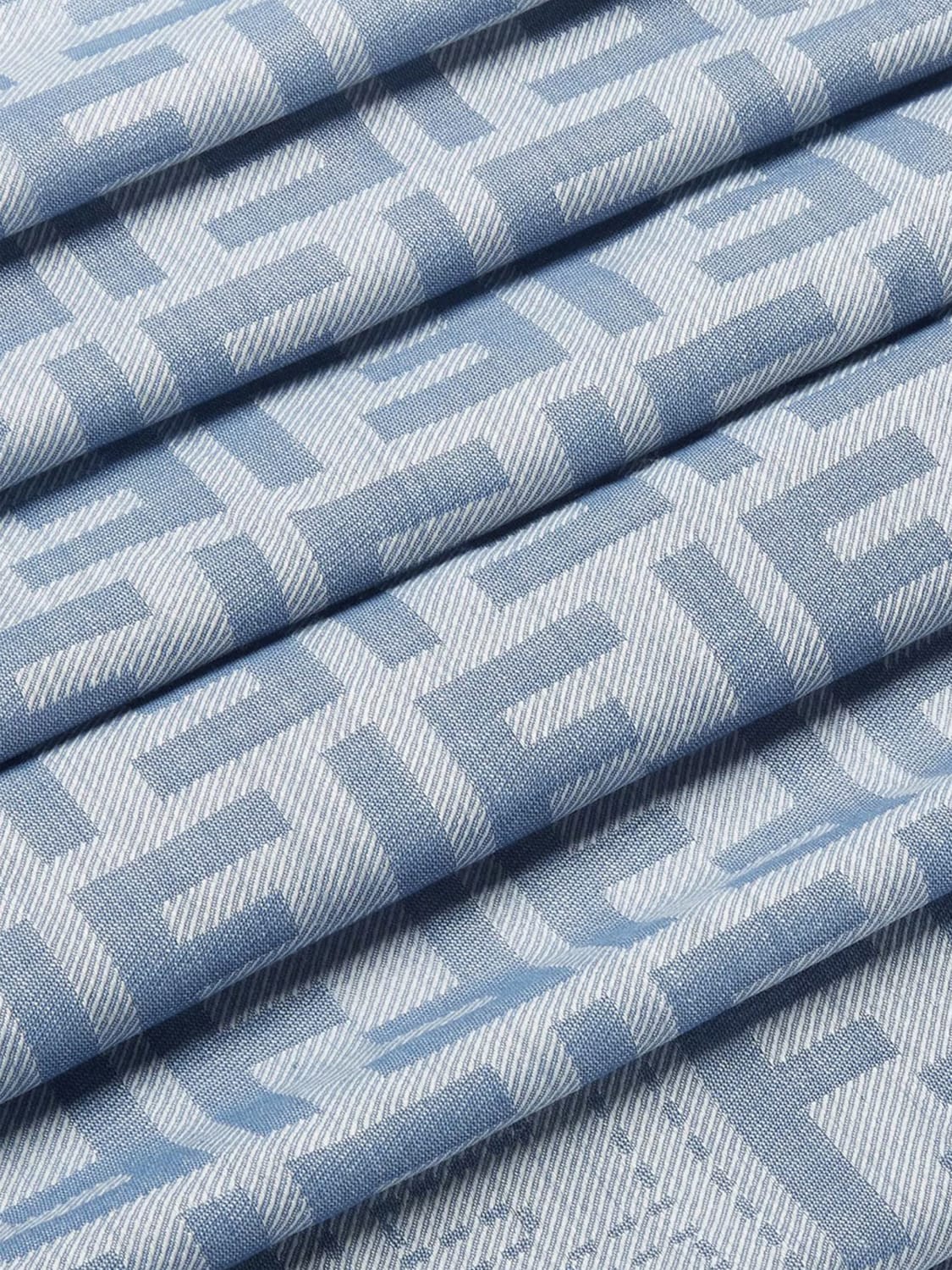 スカーフ FENDI Woman Neck scarf Gnawed Blue FXT069 AUM1 F0RU7 FENDI: Neck scarf woman - Gnawed Blue | Fendi scarf FXT069