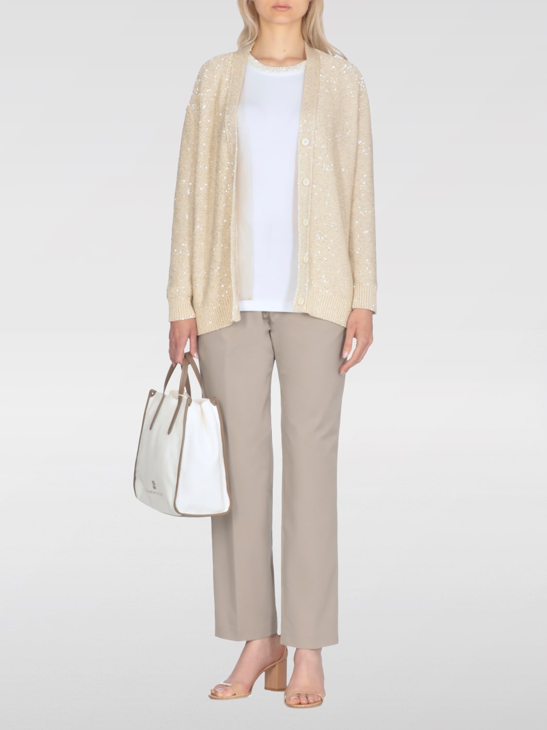 FABIANA FILIPPI PULLOVER: Pullover damen Fabiana Filippi, Weiß - Img 2