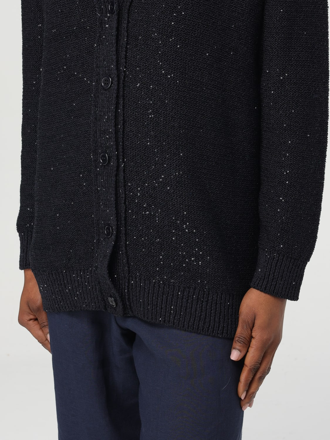 FABIANA FILIPPI JERSEY: Jersey mujer Fabiana Filippi, Azul Oscuro - Img 4