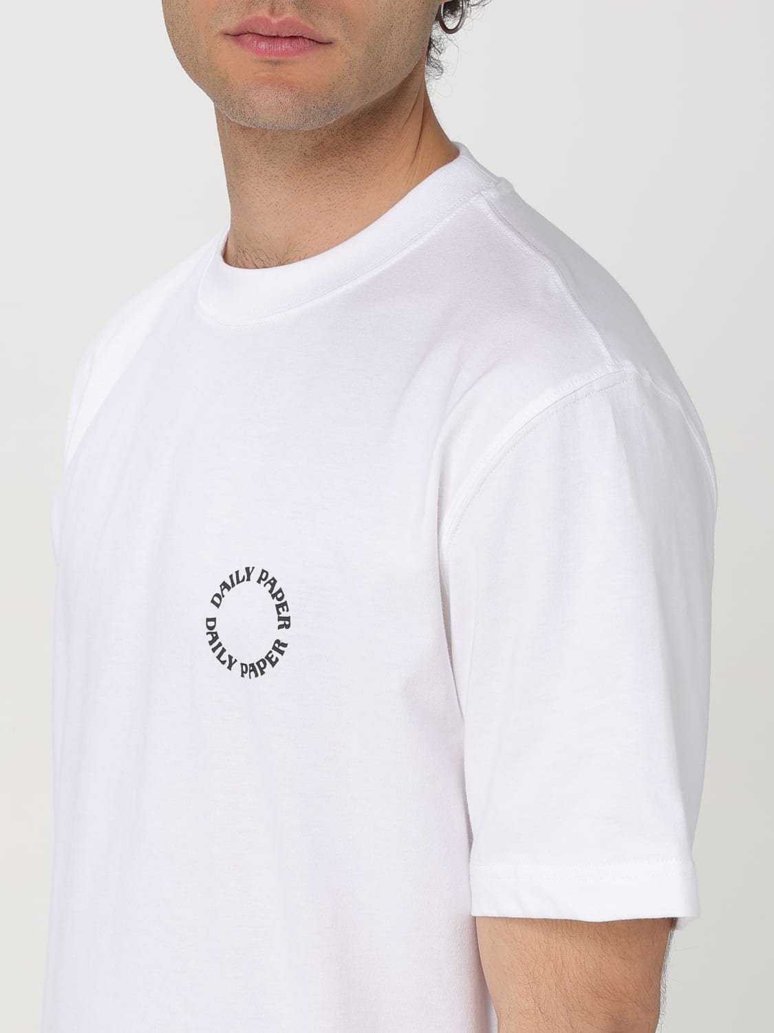 Tシャツ・カットソー DAILY PAPER Daily Paper Uomo T-shirts and Polos White DAILY PAPER: T-shirt men - White | Daily Paper t-shirt