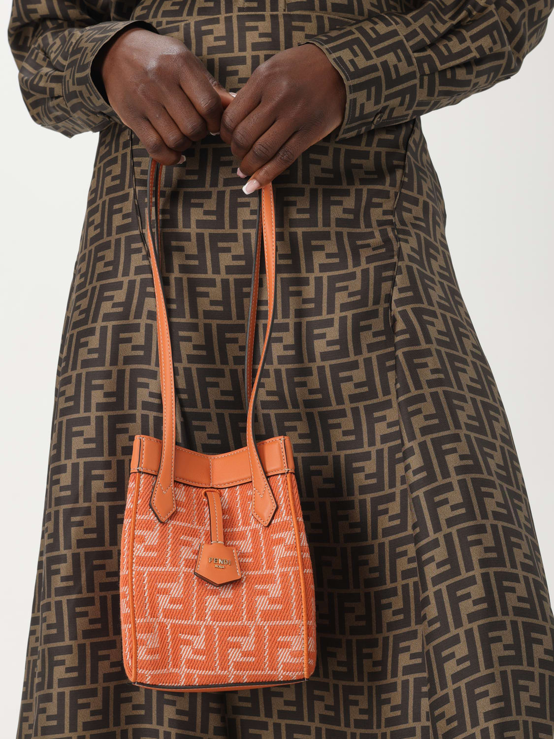 バッグ・カバンその他 FENDI Woman Mini bag Orange 8BS083AUPX F1SKK FENDI: Shoulder bag woman - Orange | Fendi mini bag