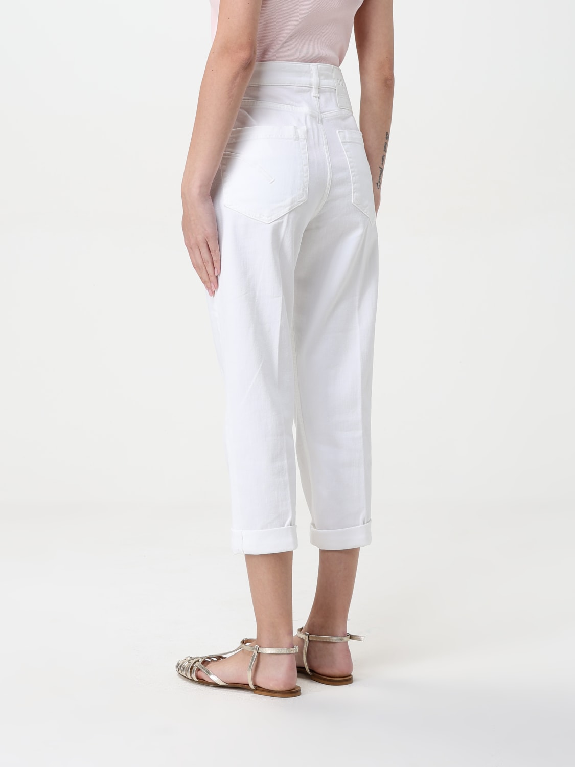 DONDUP JEANS: Pants woman Dondup, White - Img 2