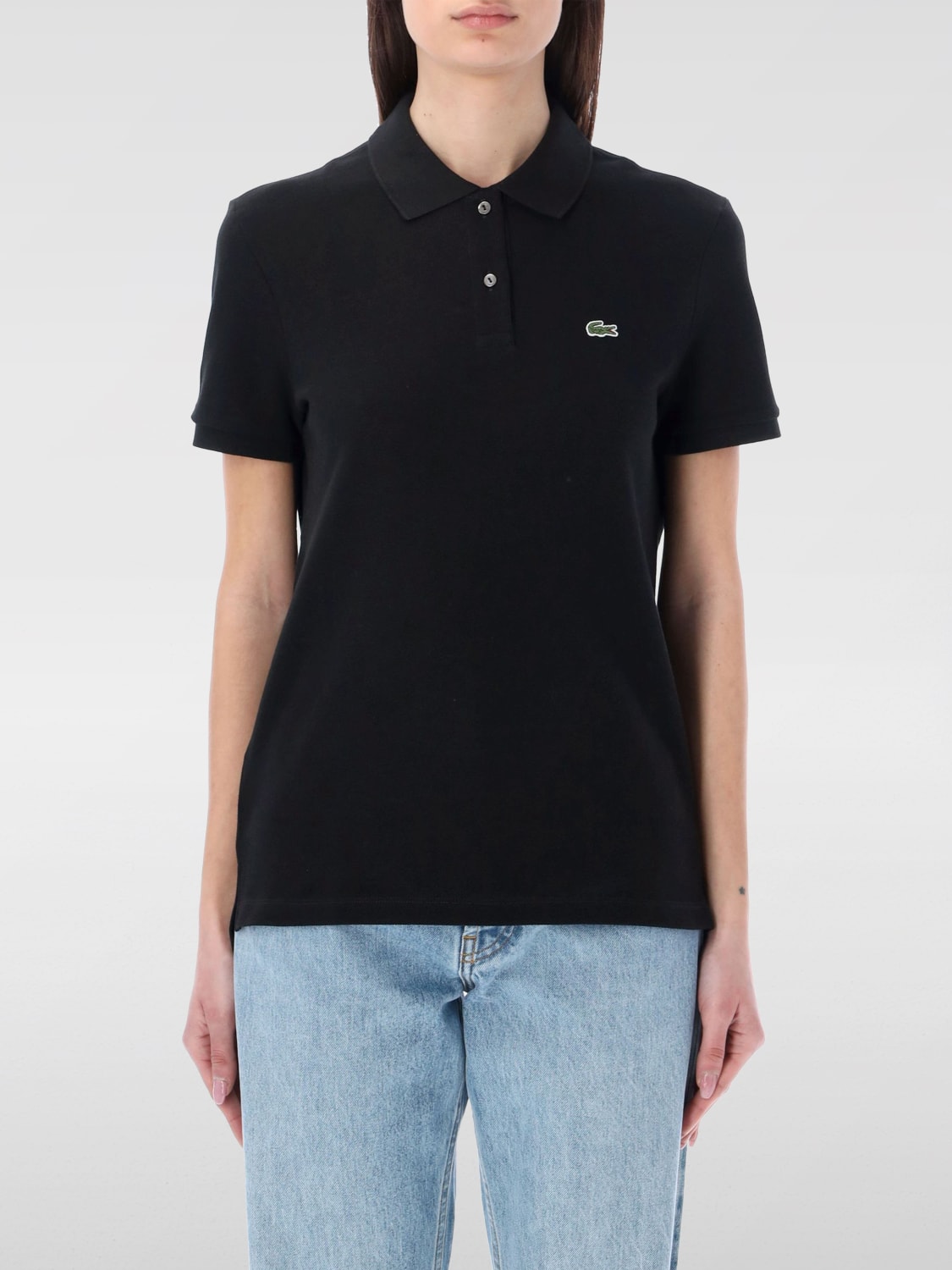 LACOSTE POLO: T-shirt damen Lacoste, Schwarz - Img 1