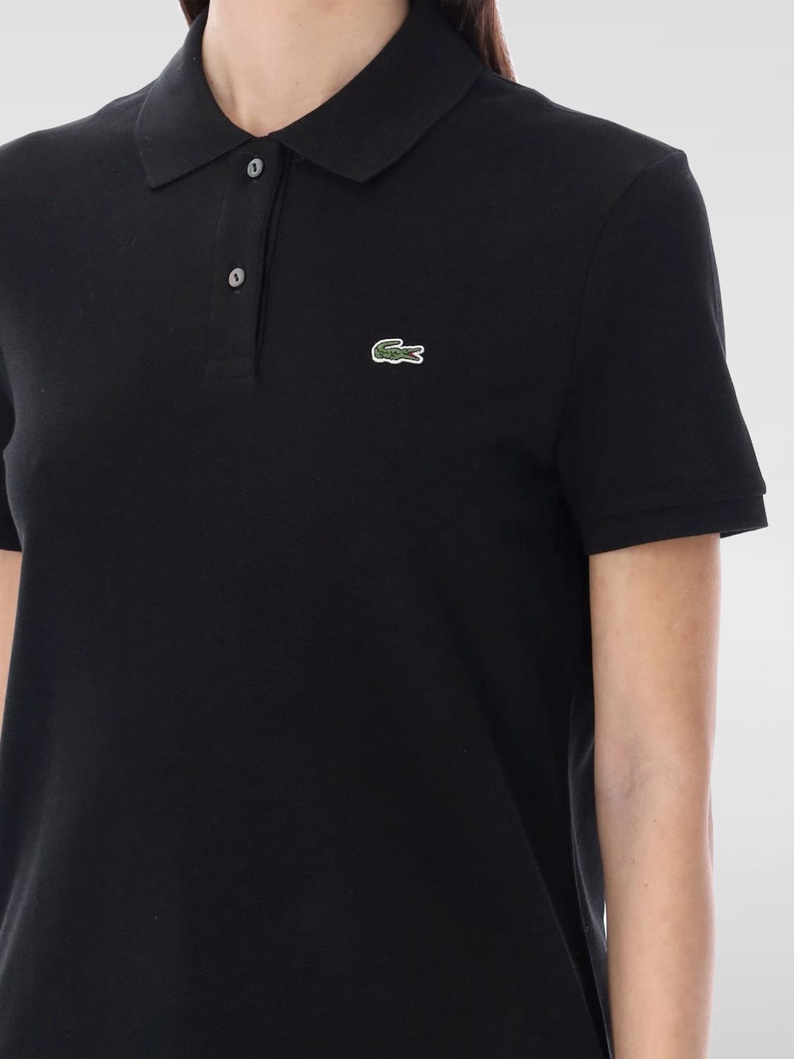 LACOSTE POLO: T-shirt damen Lacoste, Schwarz - Img 3